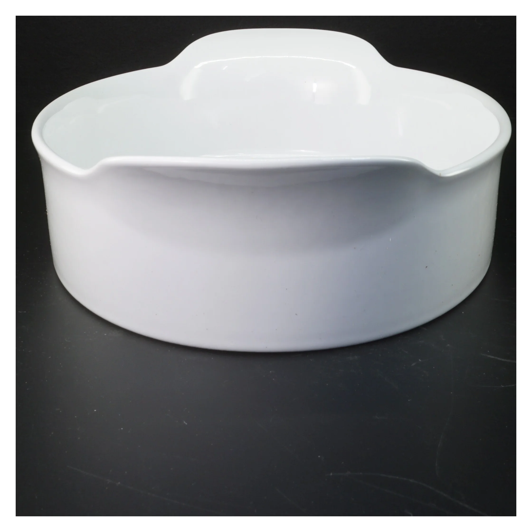 Hvid serveringsfad  (str. 42 cm)