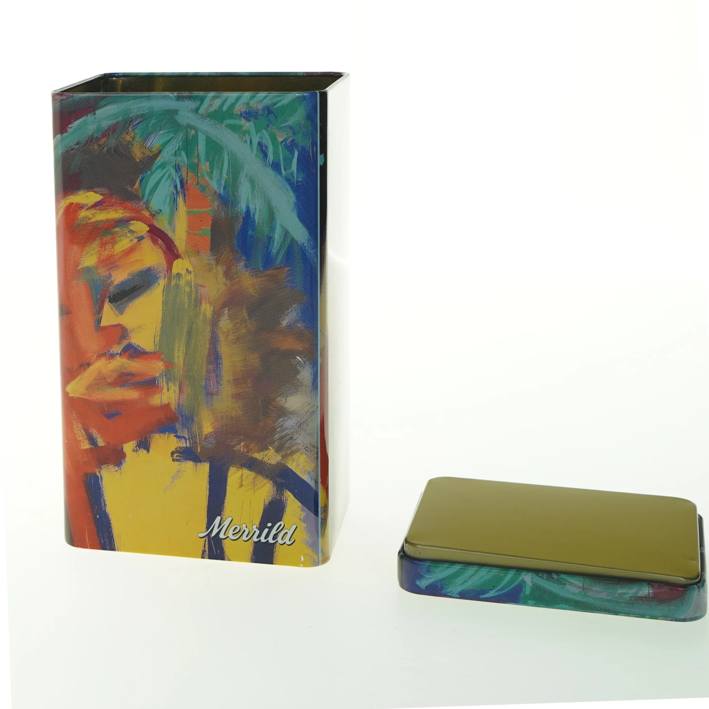 Merrild metal opbevaringsboks fra Merrild (str. 22x12 cm)