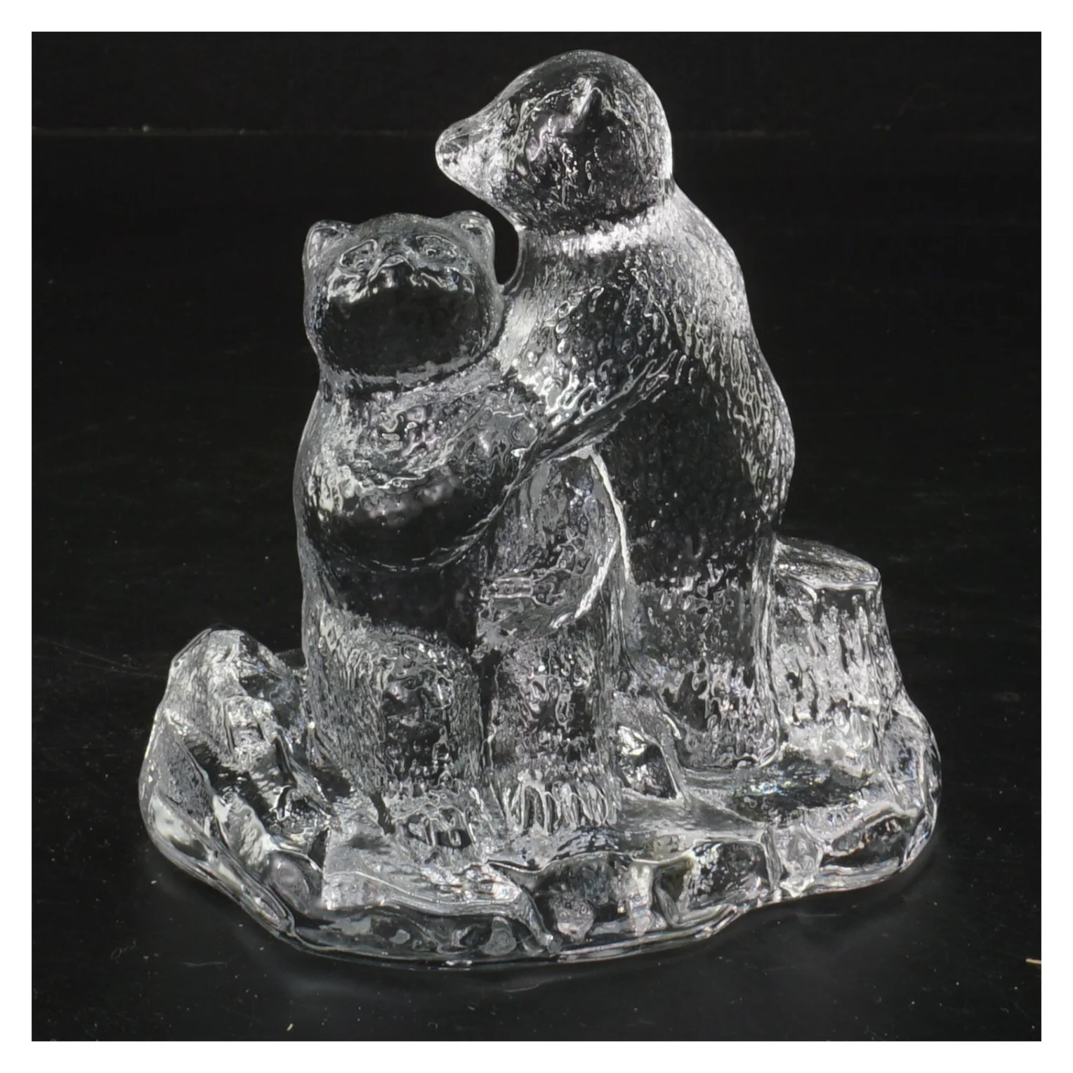 Bjørne glas figur(str. 11 cm) (str. 11 cm)