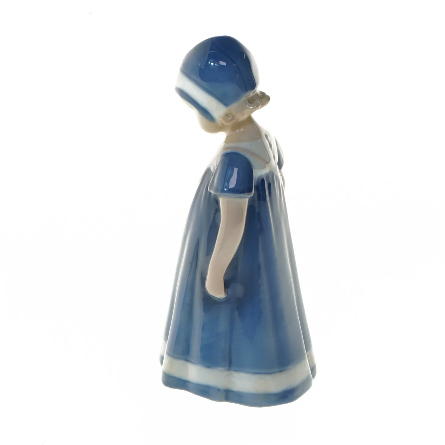 Porcelænsfigur af pige fra B&G (str. 17 cm)
