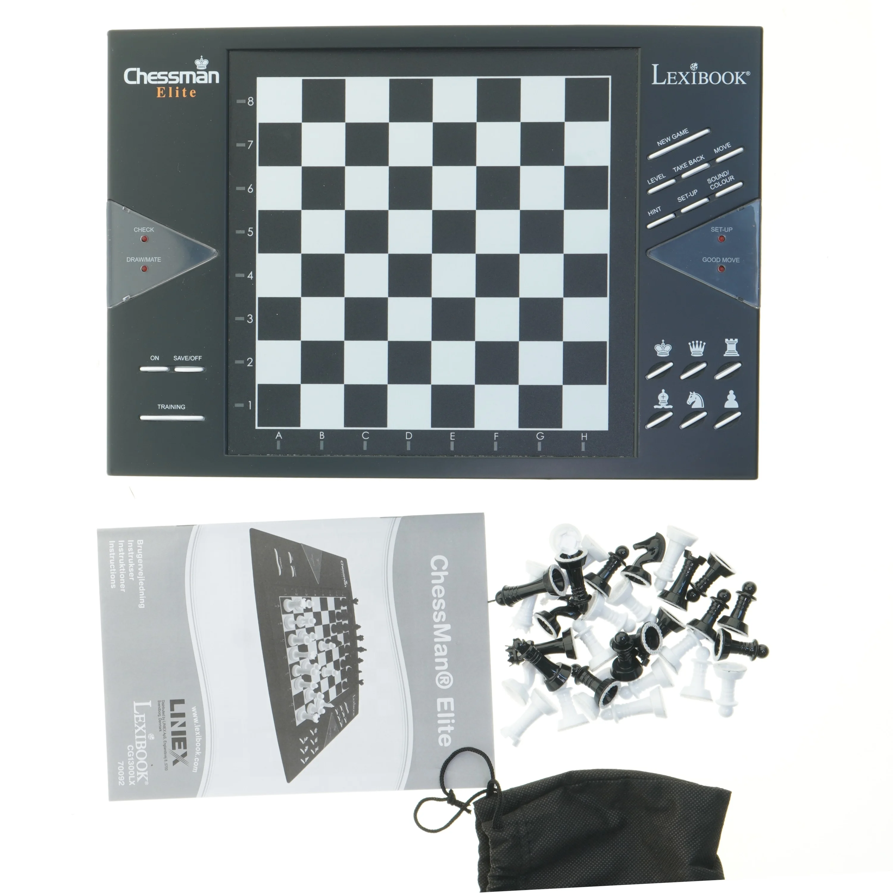 Elektronisk skakspil ChessMan Elite fra Chessman (str. 35x24 cm)