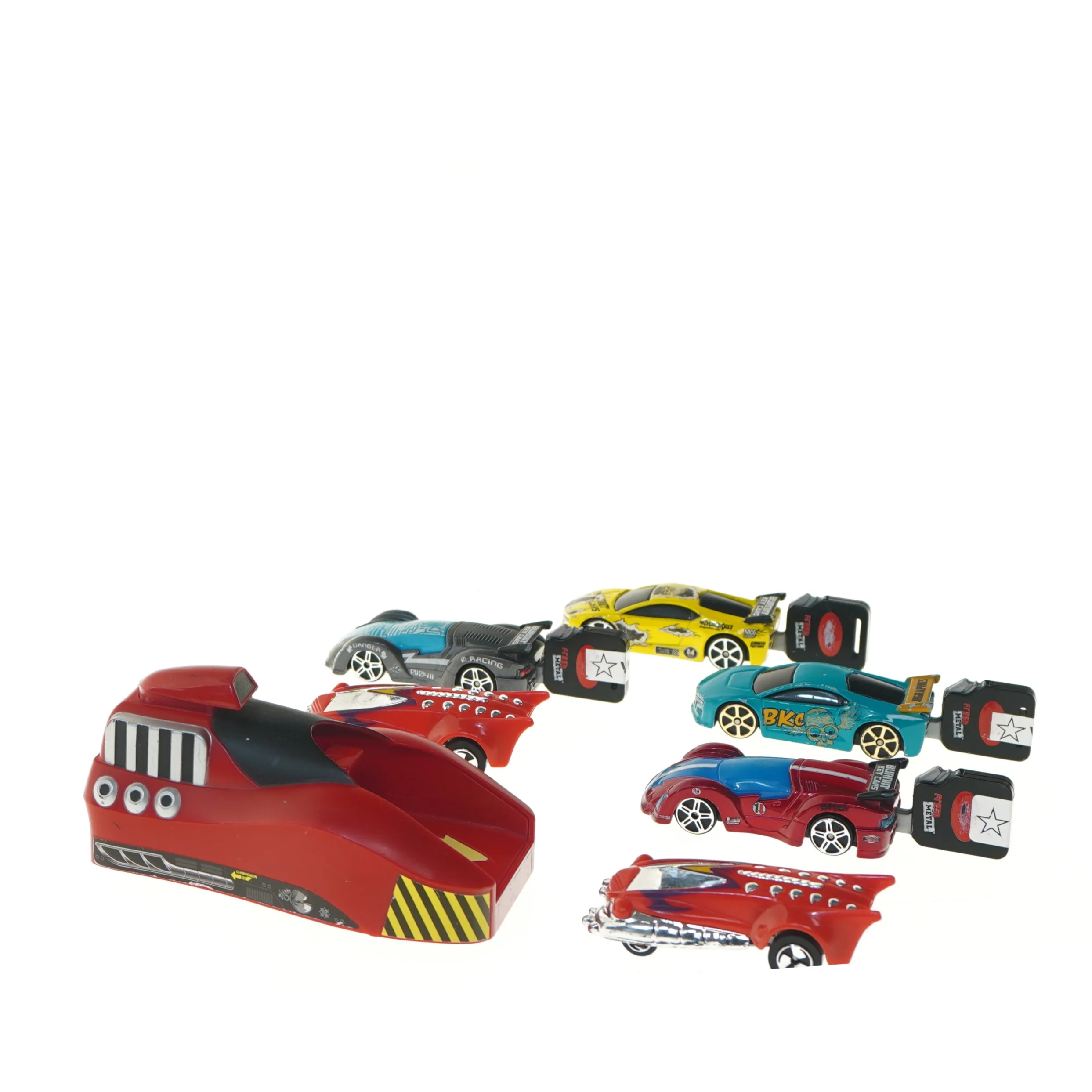 Legetøjsbiler med launcher