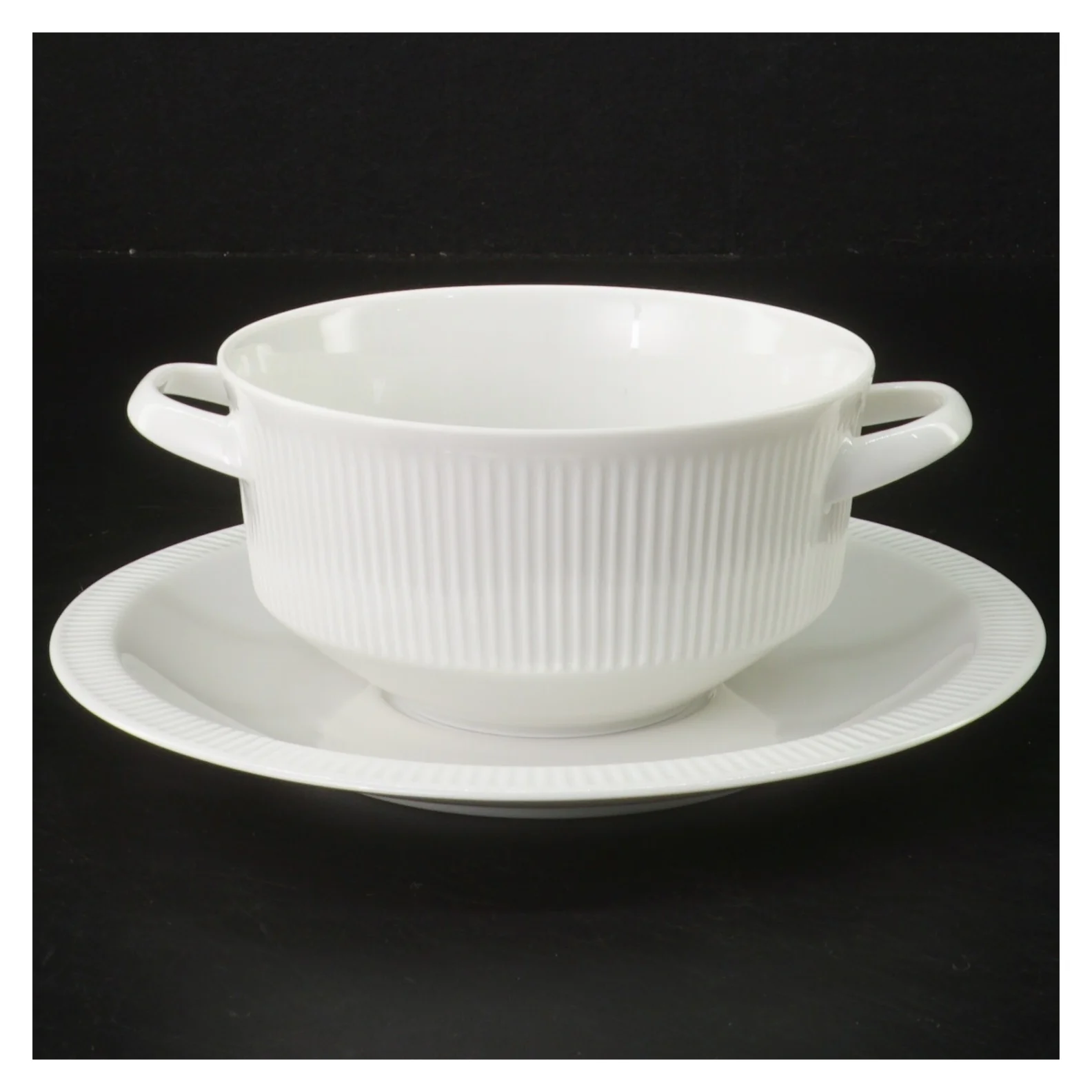 Sk&aring;l med tallerken - Arzberg - &Oslash; 17 cm