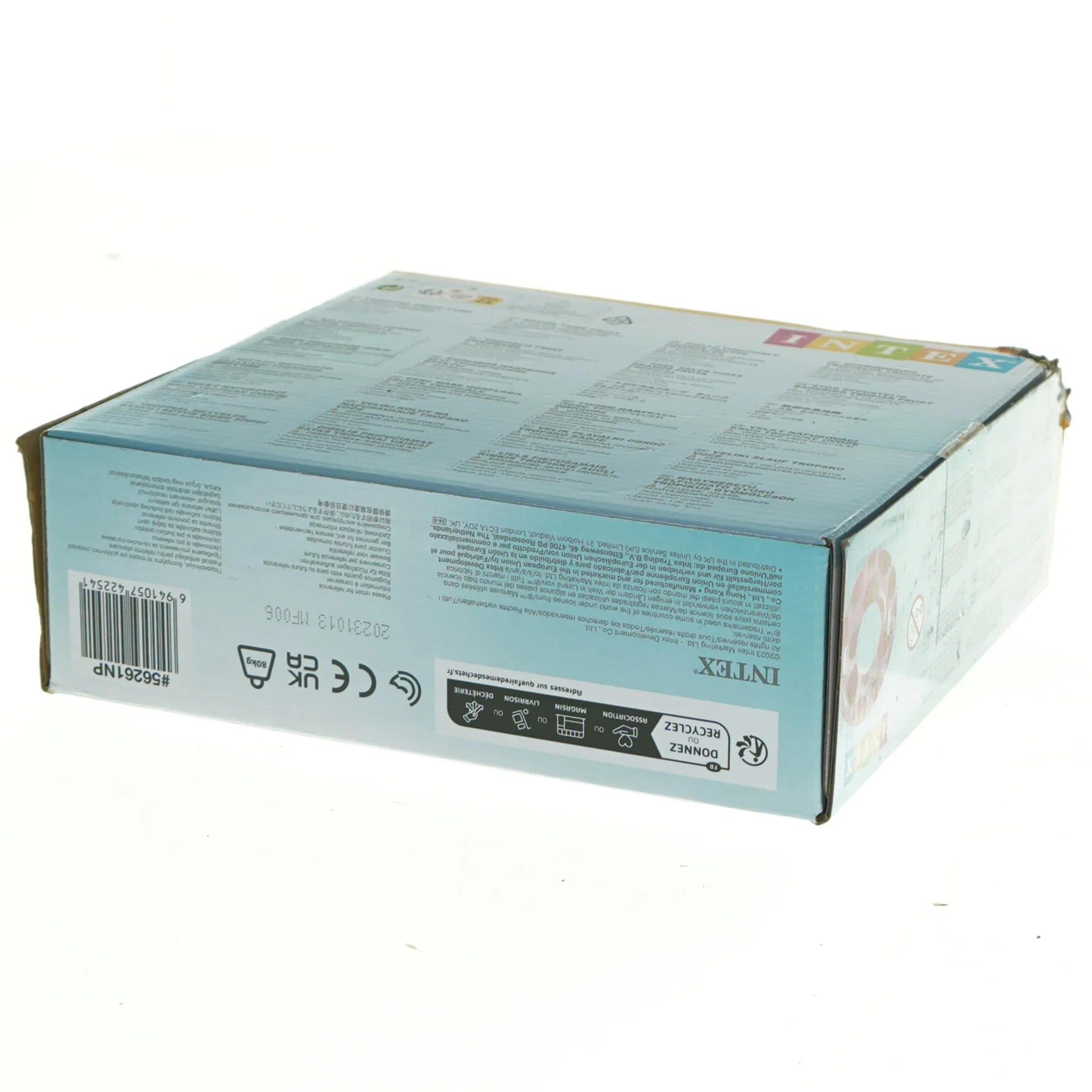 Oppustelig badering med jordbærprint fra Intex (str. 9 plus år)