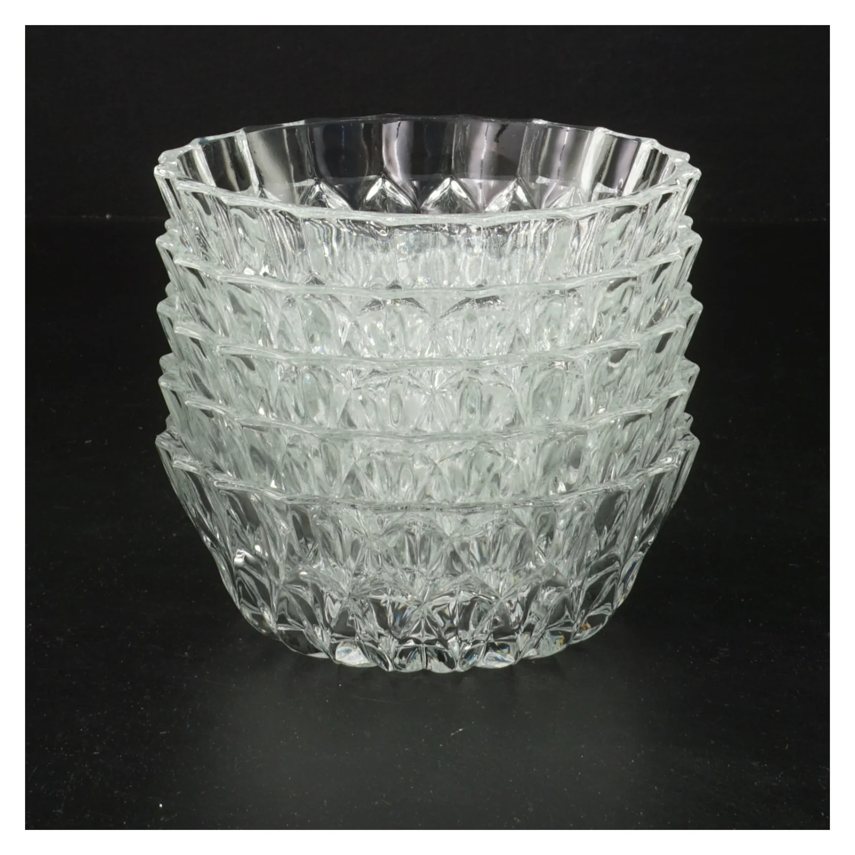 5 glasskåle - Ø 11,5 cm