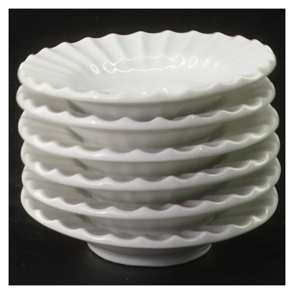 6 mini porcel&aelig;nssk&aring;le - Lyngby - &Oslash; 8,5 cm