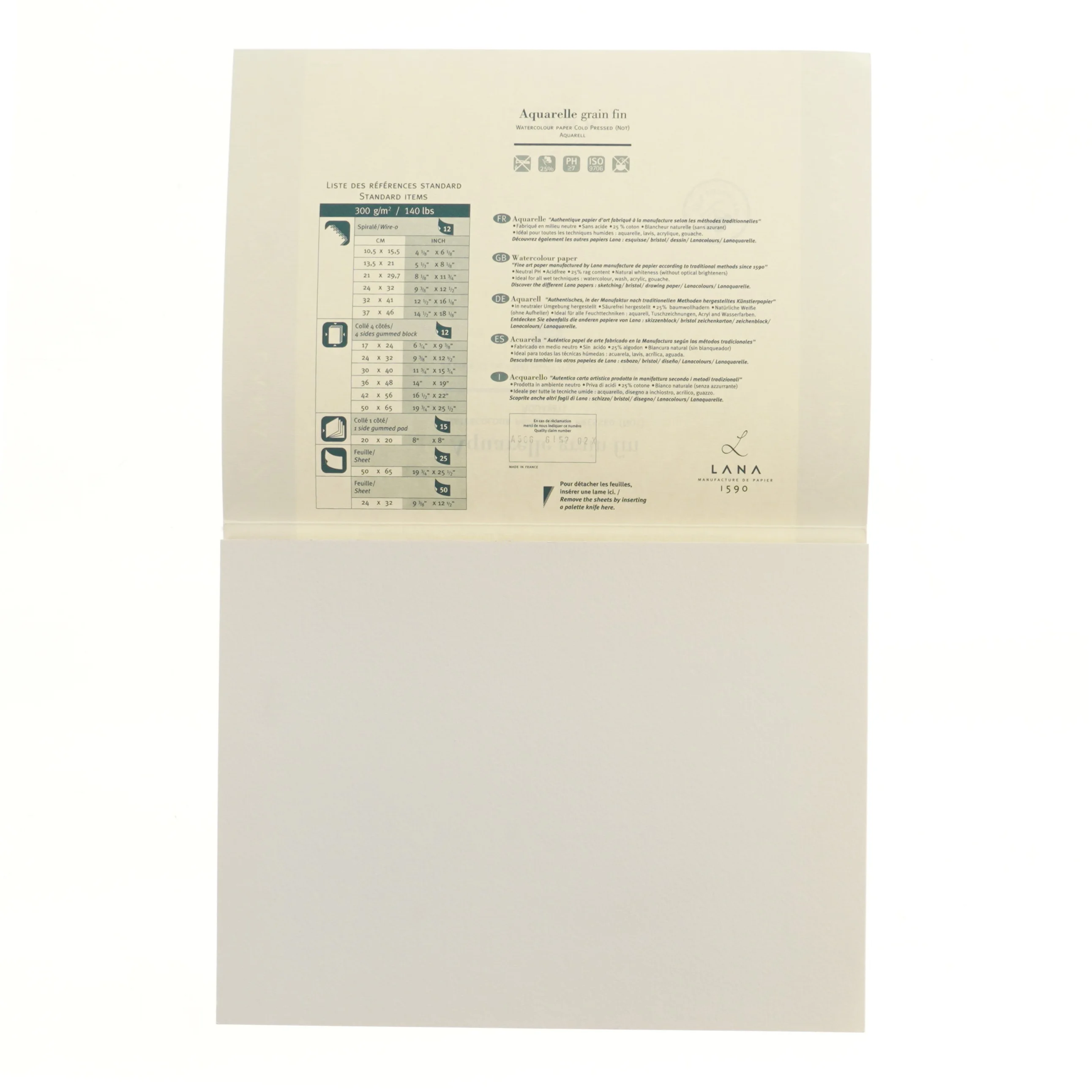 Akvarelpapir 24x32 cm