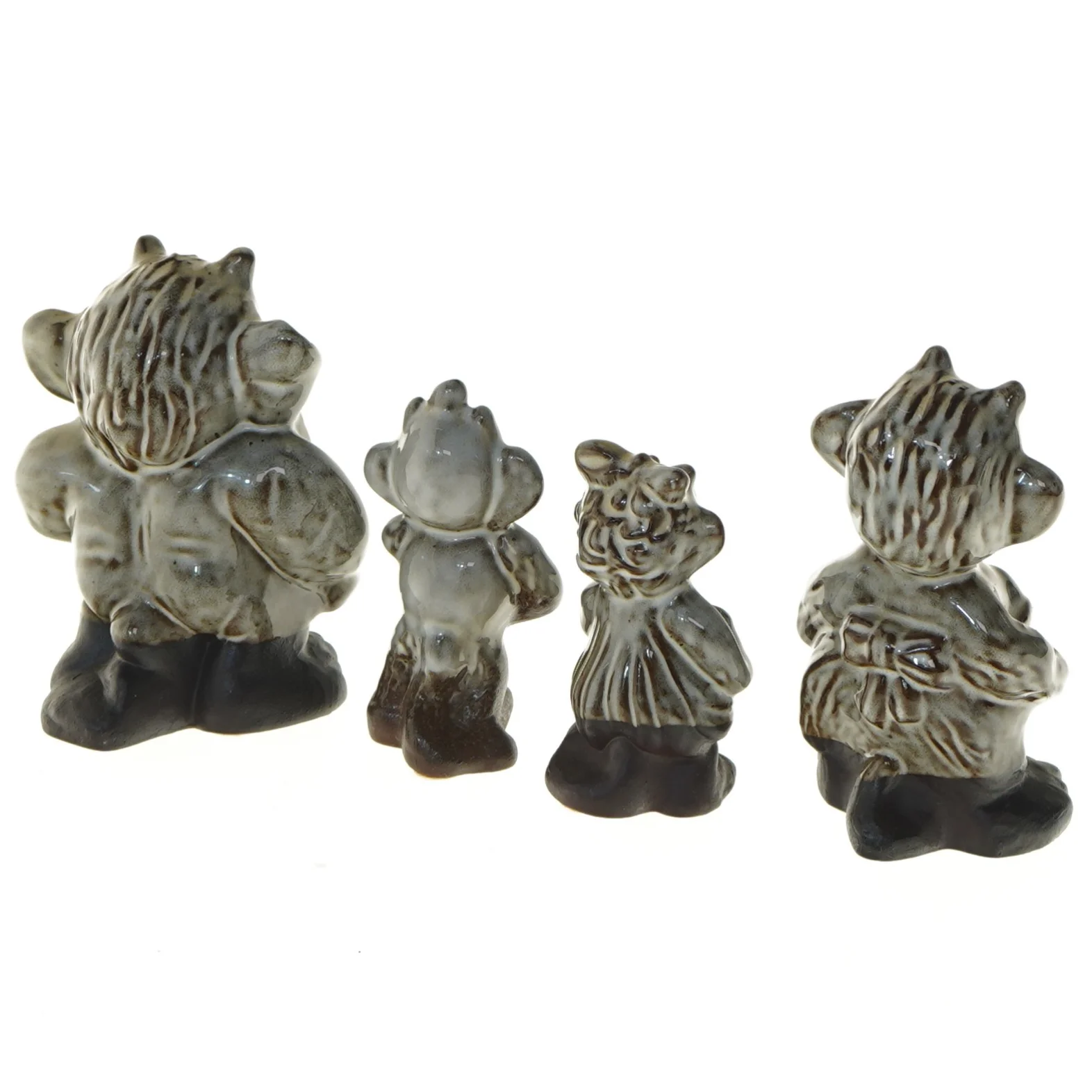 Keramiske troldfigurer (str. 10 og 8,5 cm)