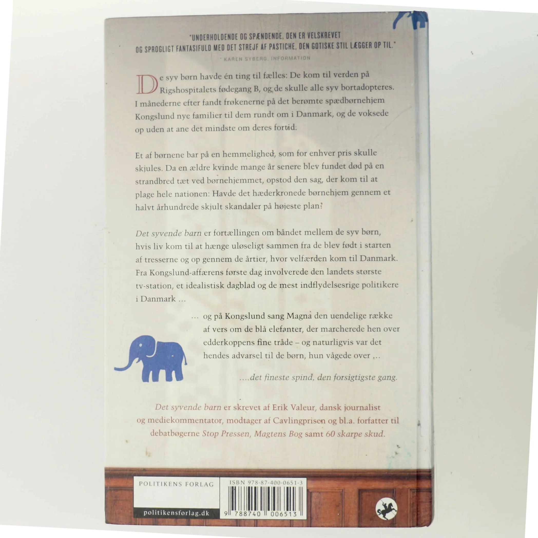 Det syvende barn af Erik Valeur (Bog)