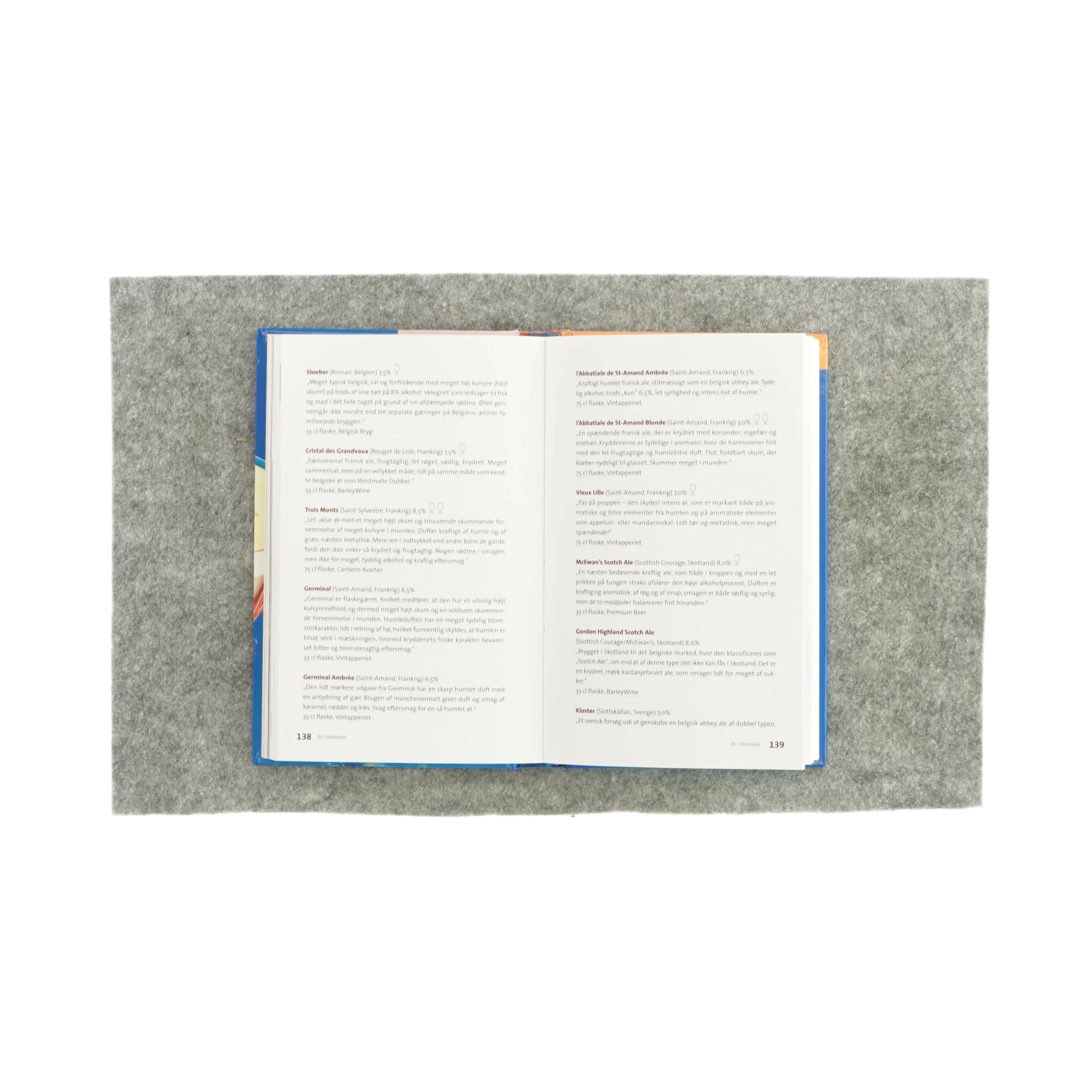 Øl Guide fra gyldendals (bog)