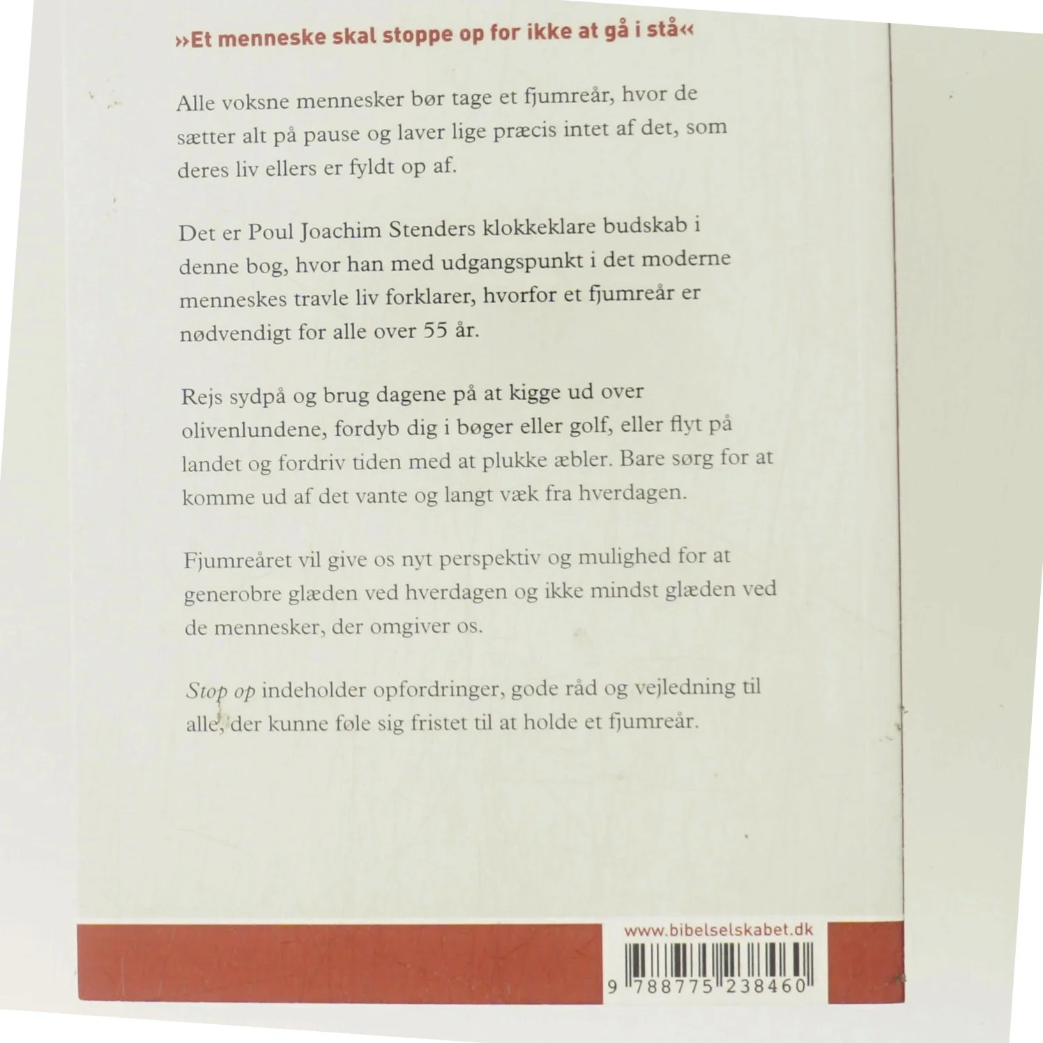 Stop op af Poul Joachim Stender (Bog)