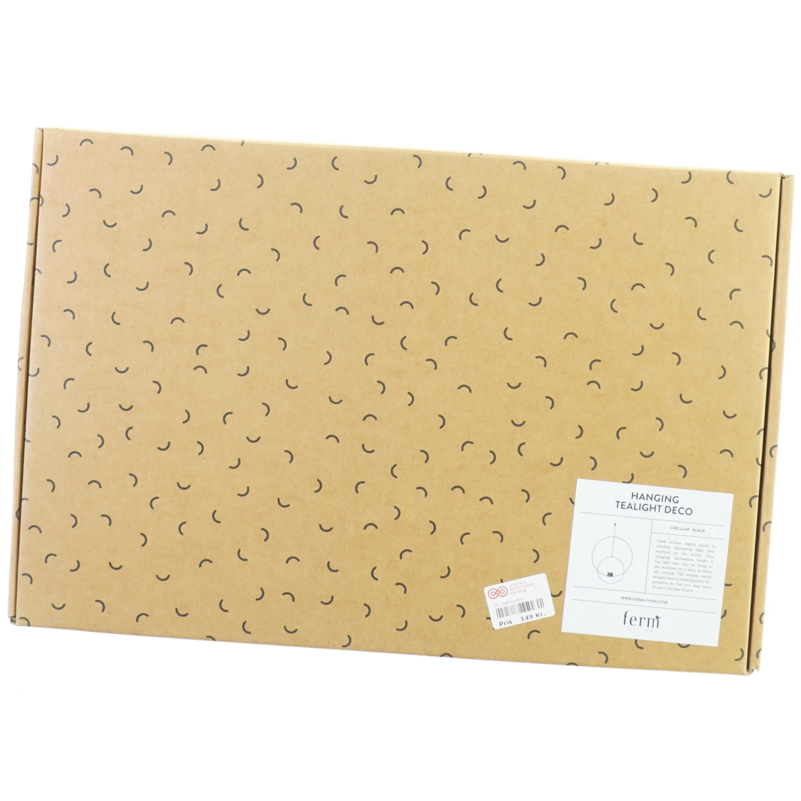 Fyrfad lysestage fra Ferm Living (str. 47 x 31 cm)