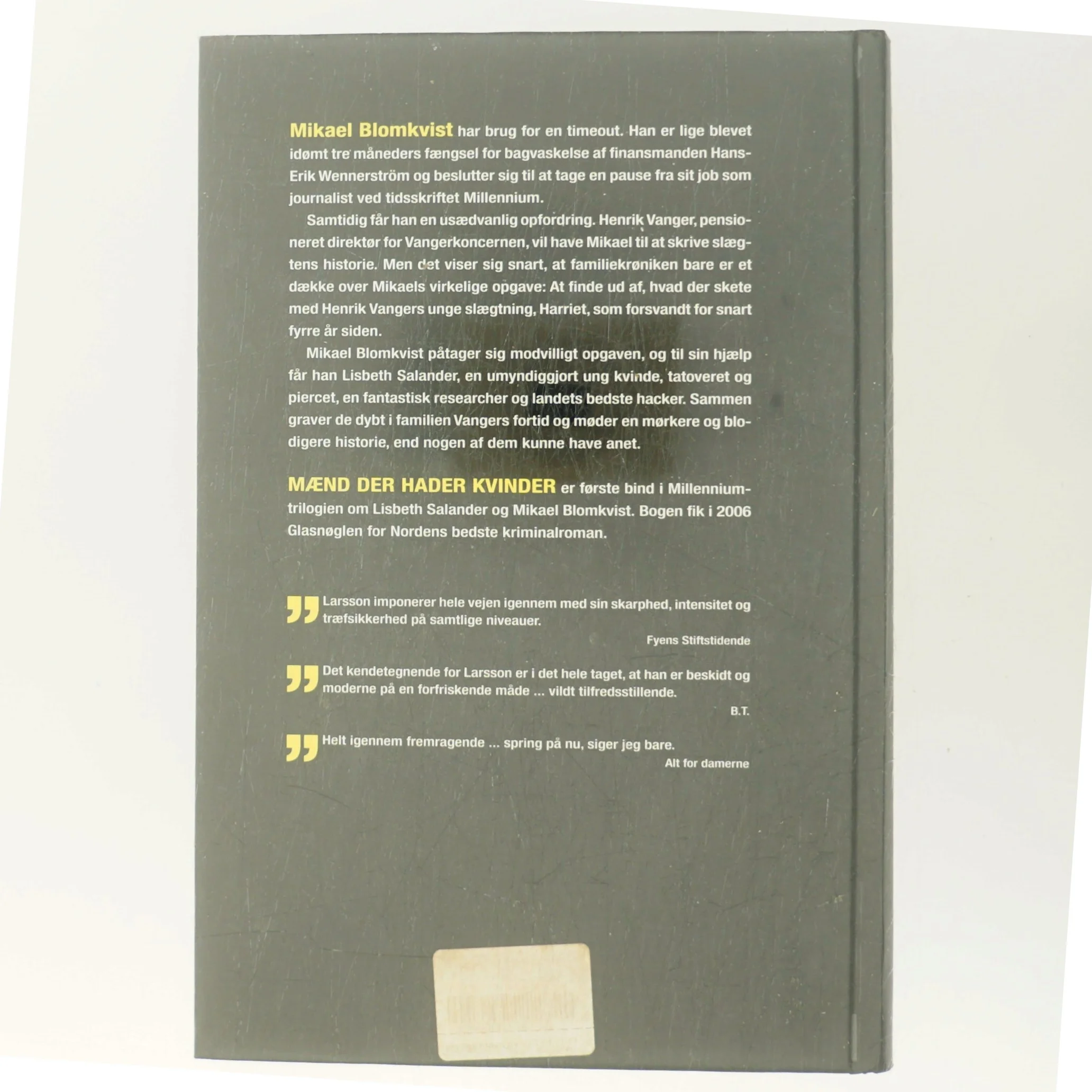 Mænd der hader kvinder af Stieg Larsson (Bog)