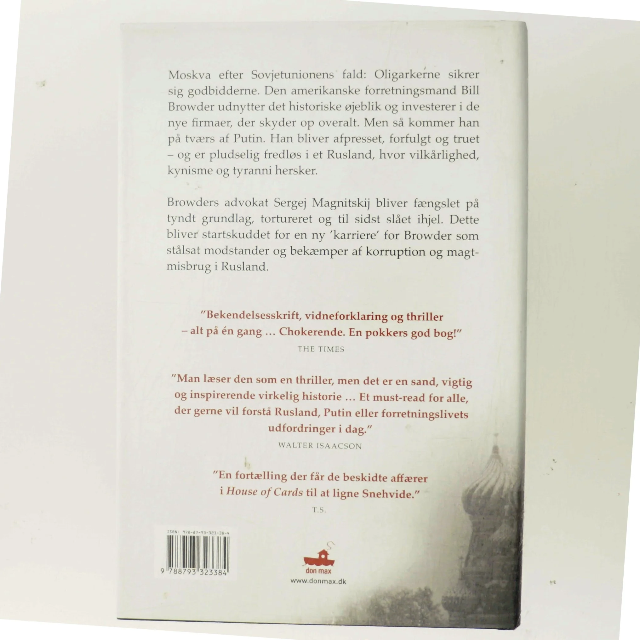 Red notice : hvordan jeg blev Putins fjende nr. 1 af Bill Browder (Bog)