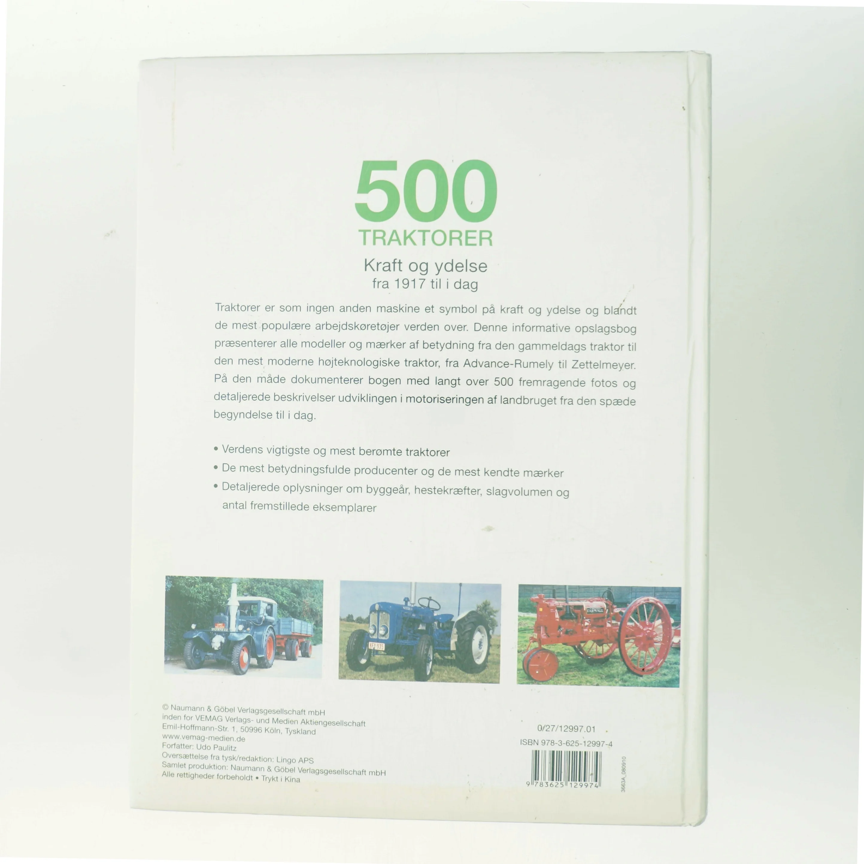 500 traktorer af Udo Paulitz (Bog)