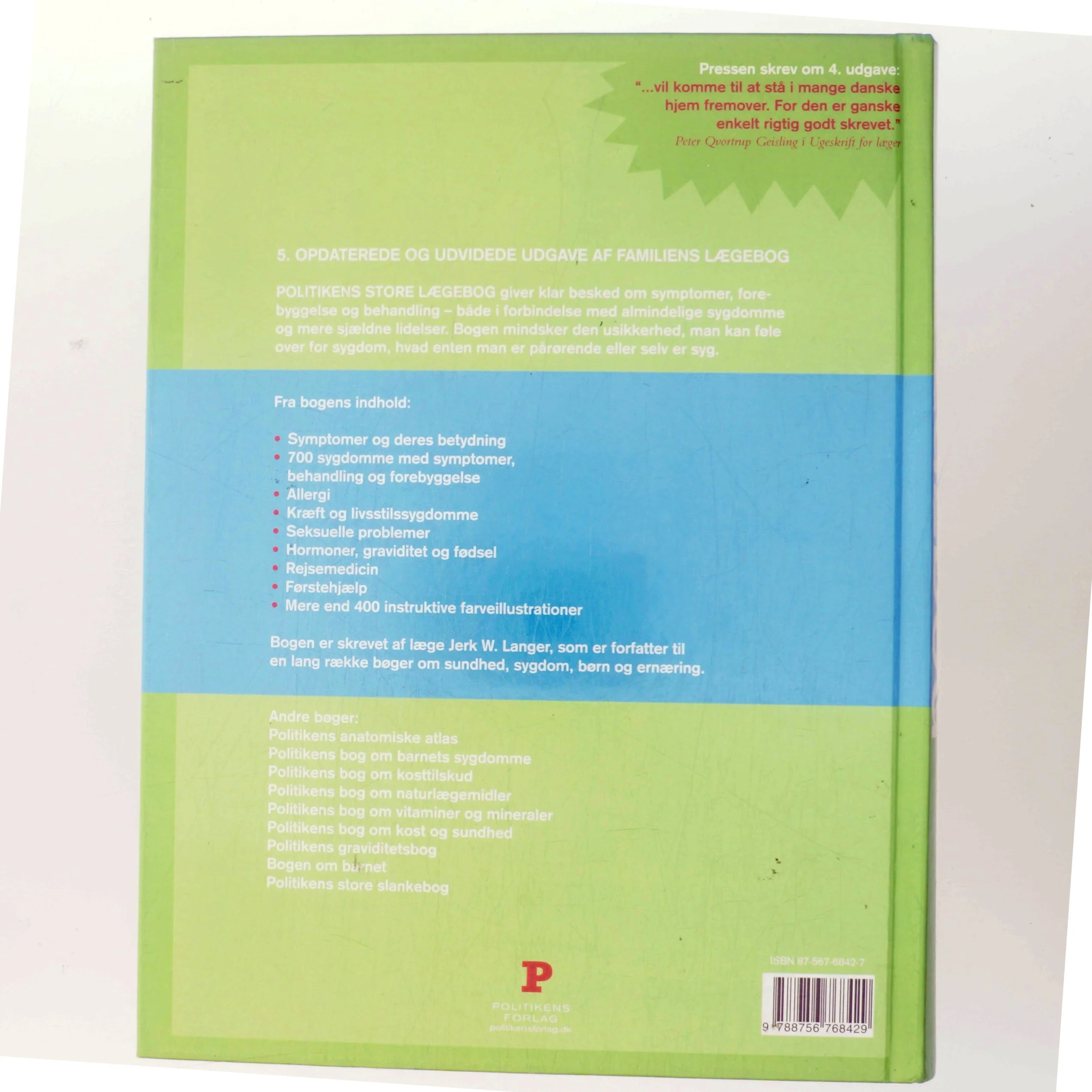 Politikens store lægebog af Jerk W. Langer (Bog)