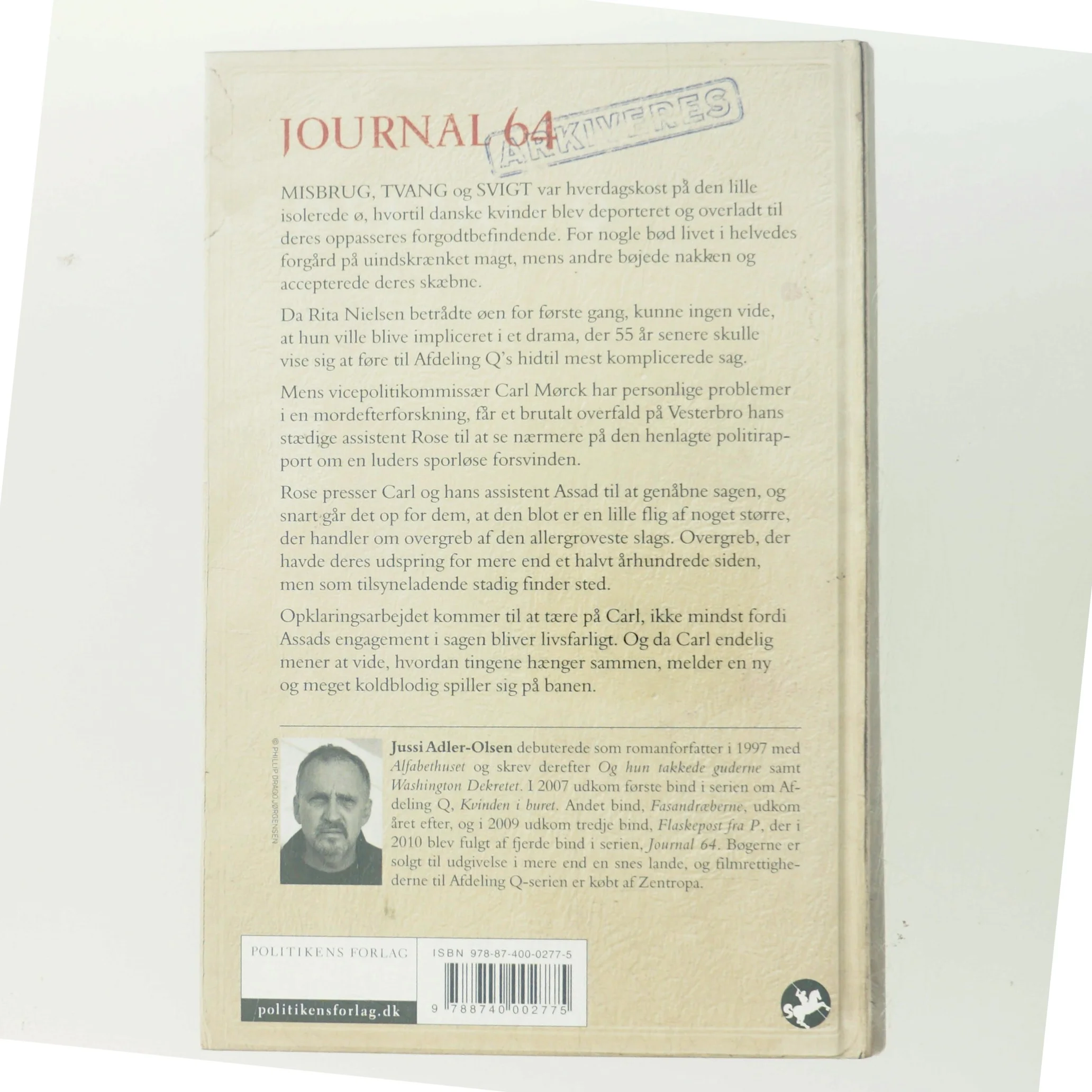 Journal 64 : krimithriller af Jussi Adler-Olsen (Bog)