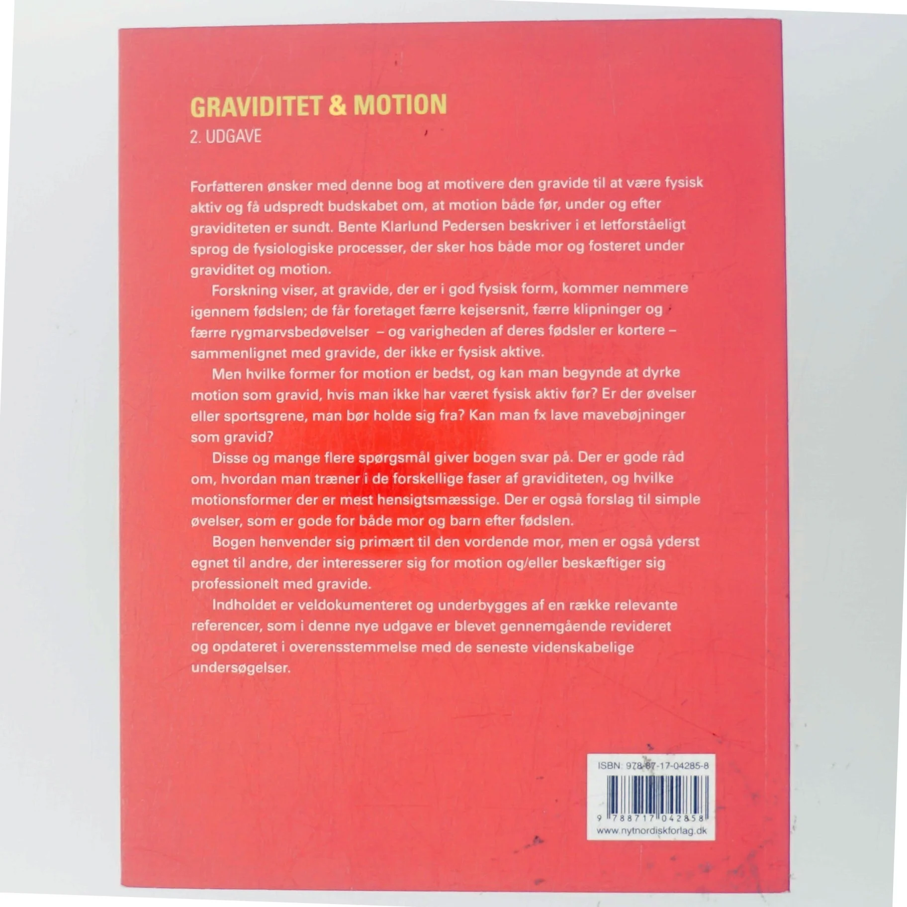 Graviditet & motion af Bente Klarlund Pedersen (Bog)