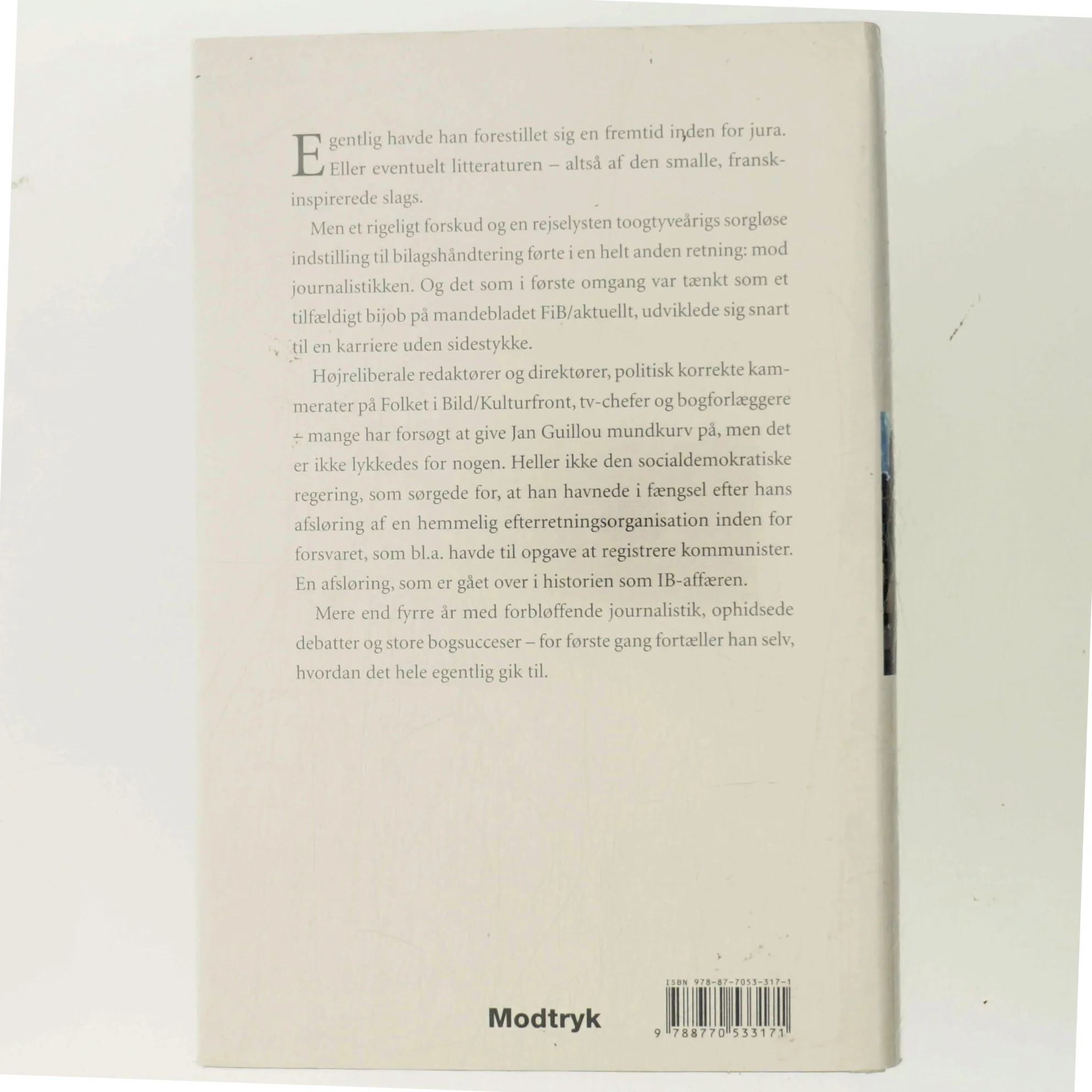 Ordets magt og afmagt : mit skrivende liv af Jan Guillou (Bog)