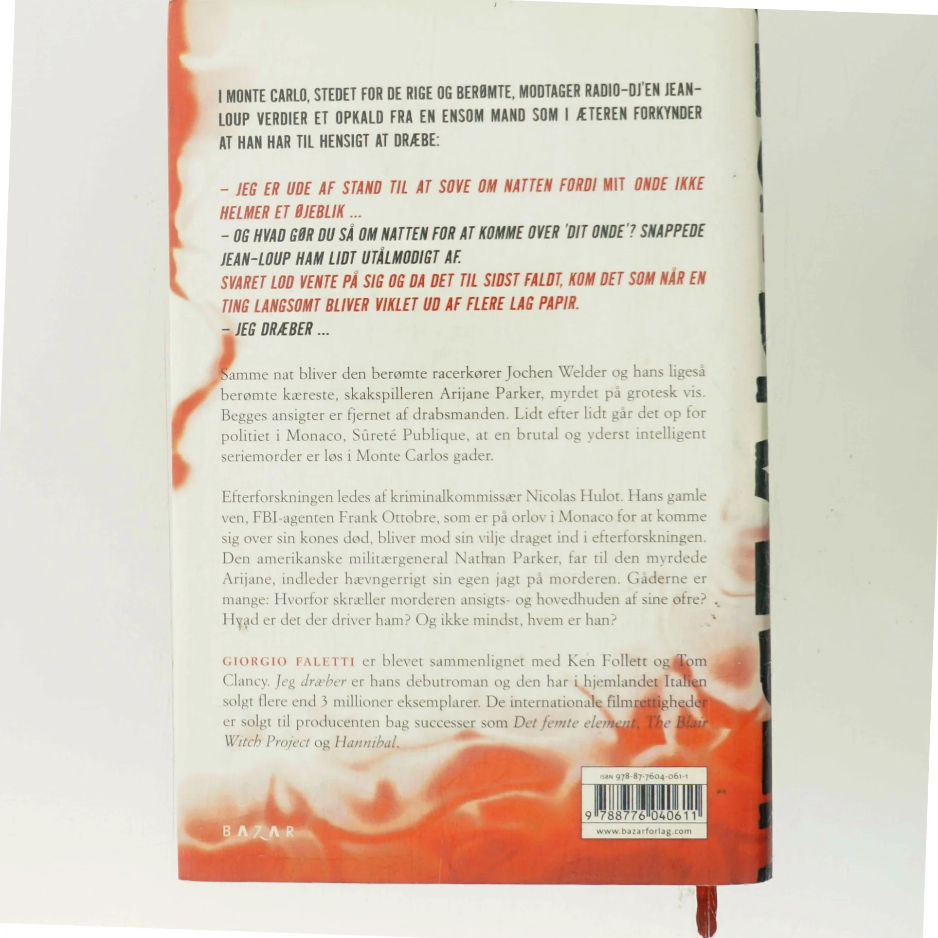 Jeg dræber af Giorgio Faletti (Bog)