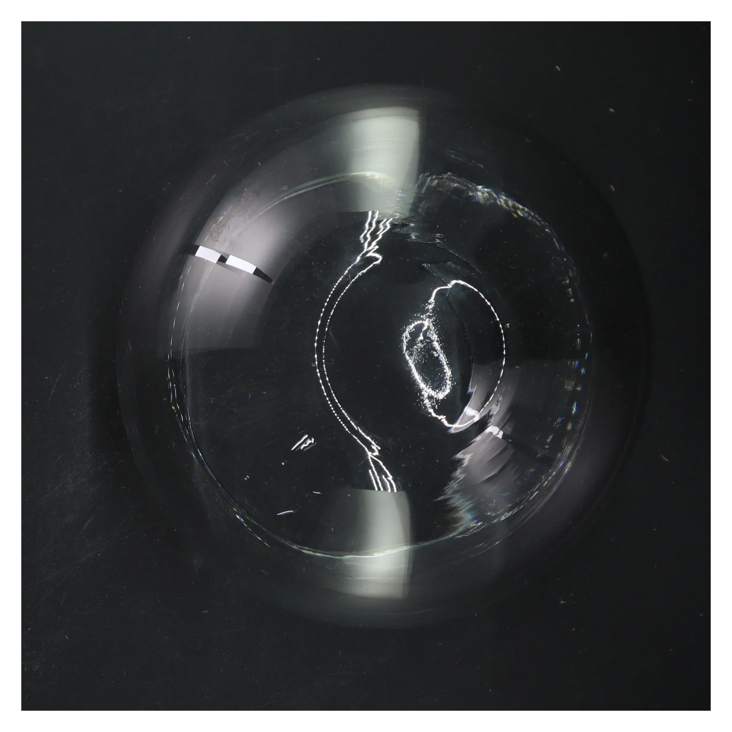 Rund glasvase (str. Ø 18 cm)