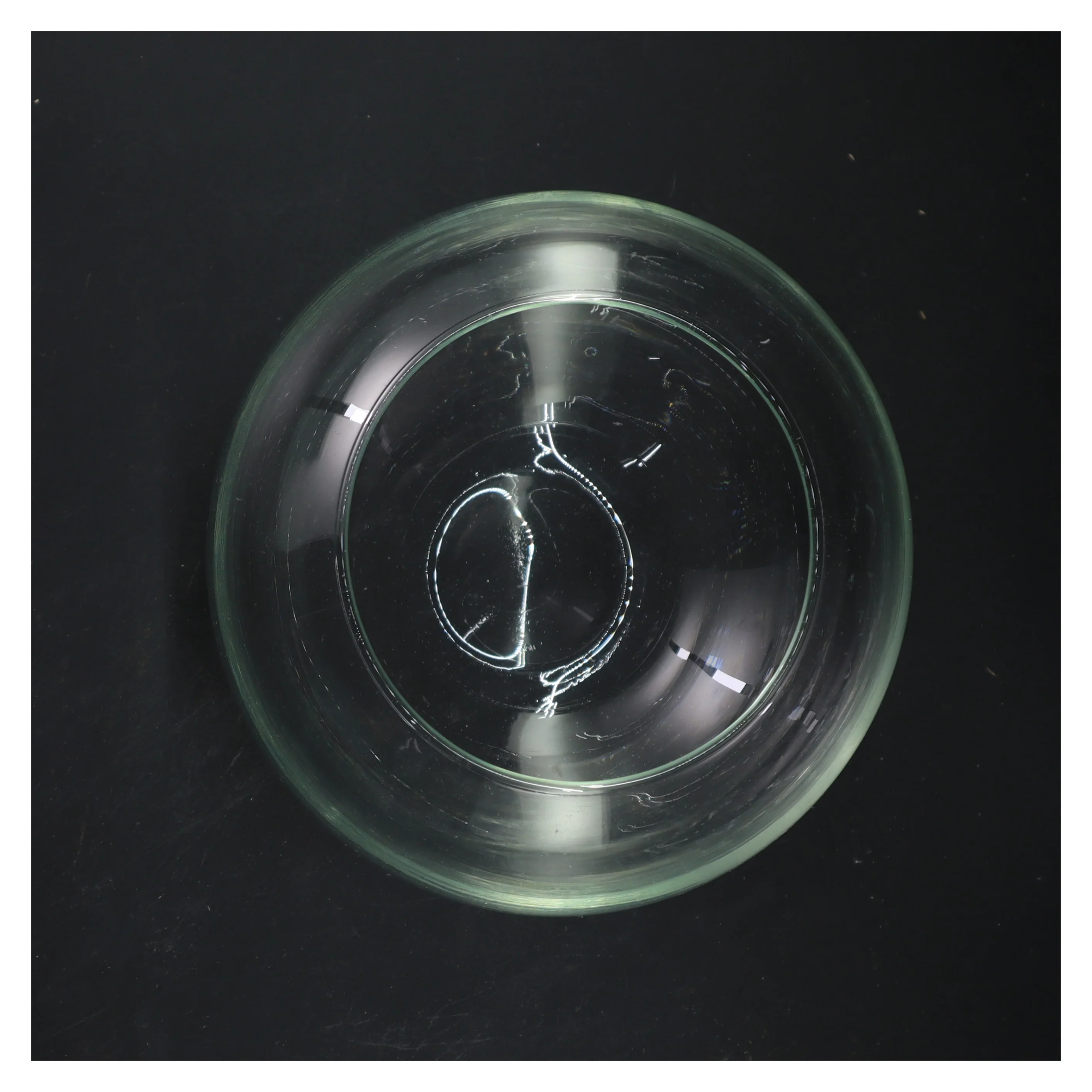 Rund glasvase (str. Ø 18 cm)