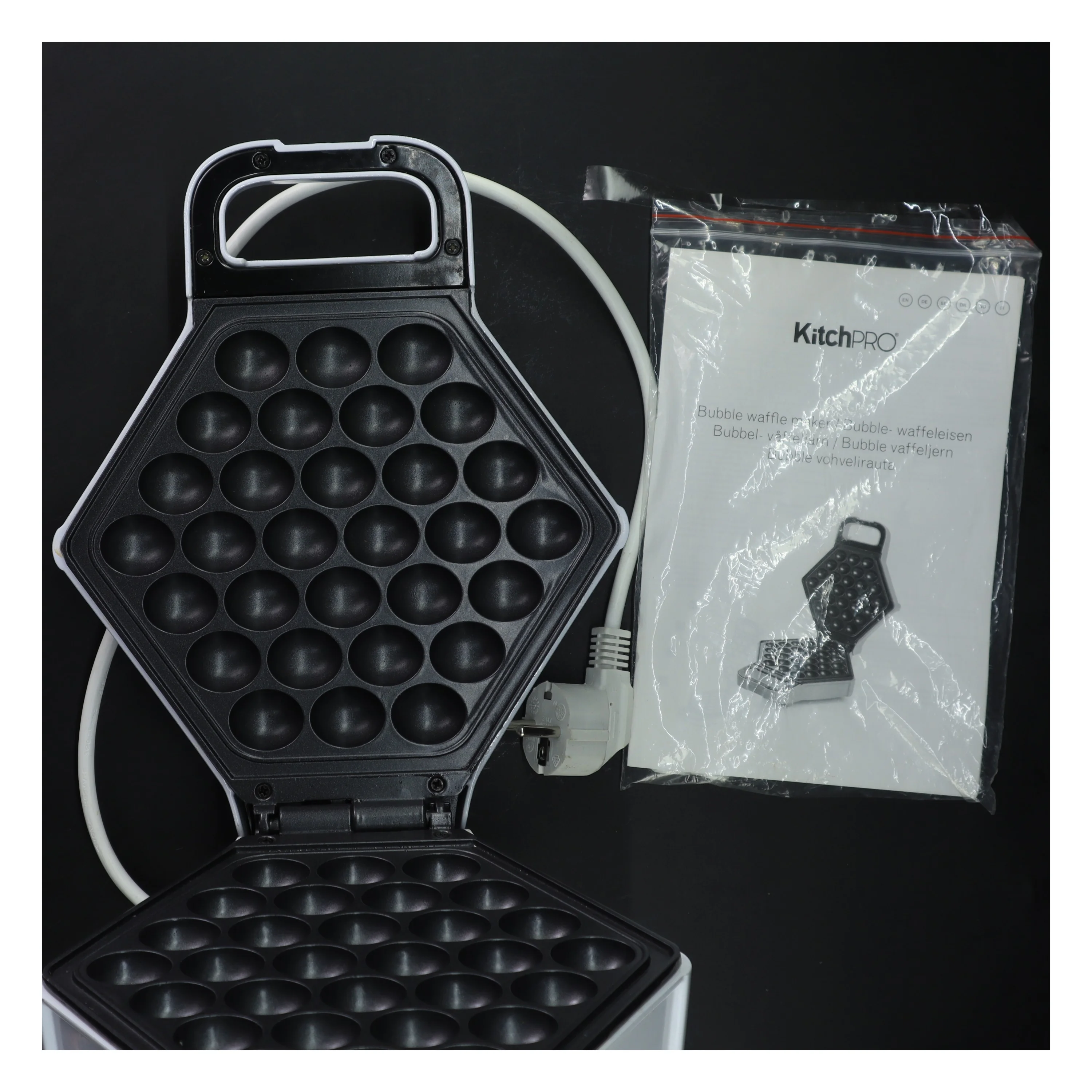 Vaffeljern til boble vafler fra KitchPRO (str. 28x22 cm)