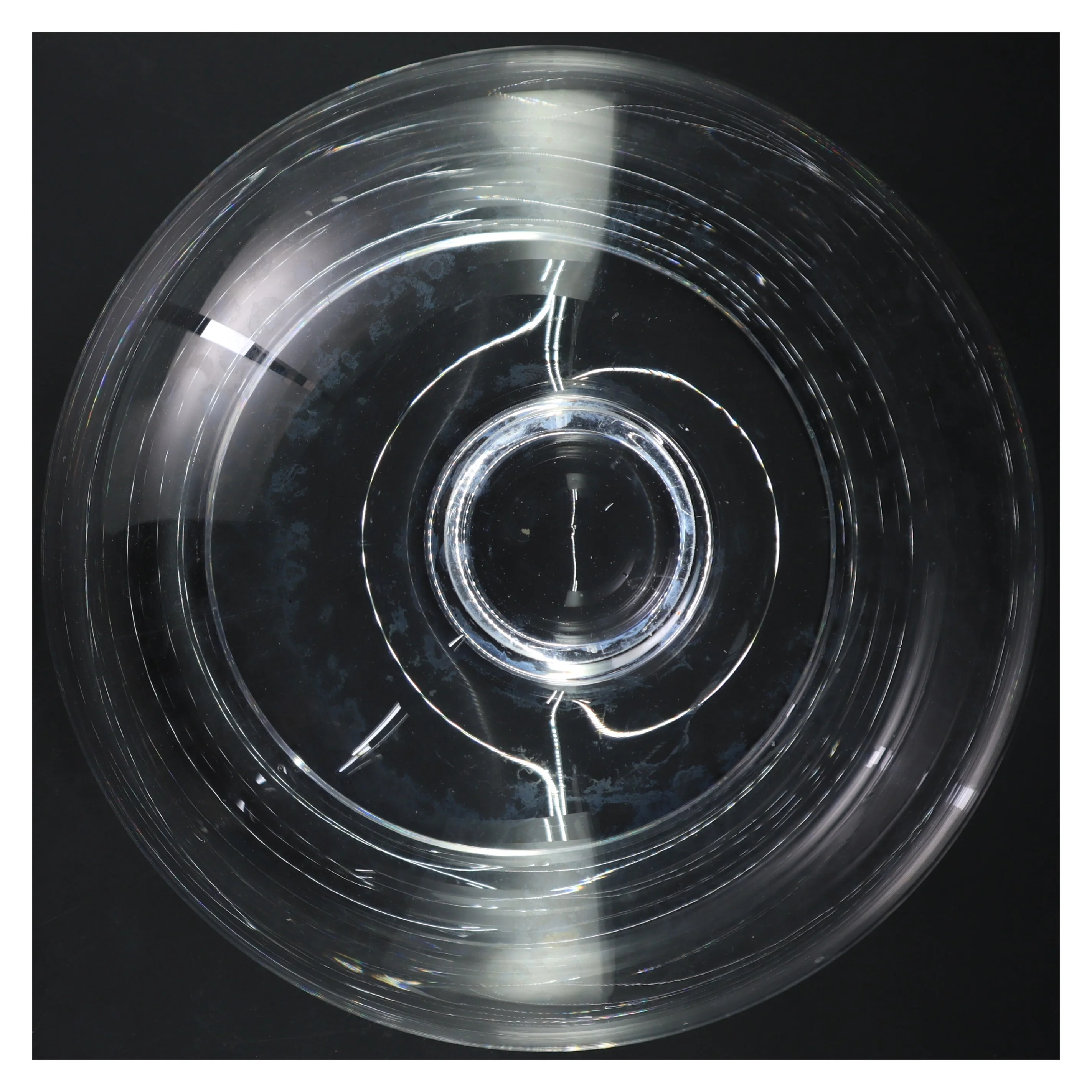 Glasvase, stor (str. Ø 30 cm)