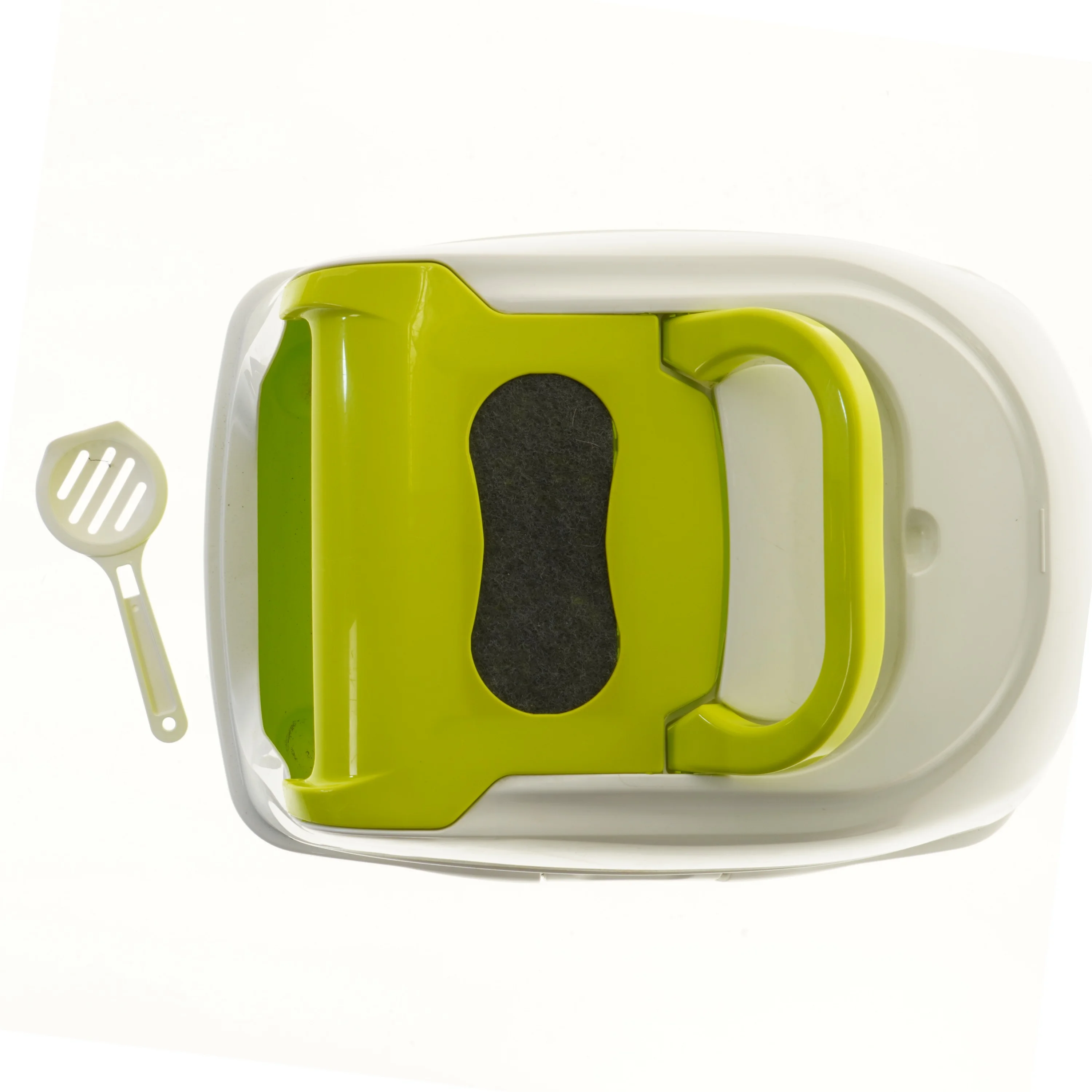 Kattebakke med låg og skovl (str. 48x40 cm)