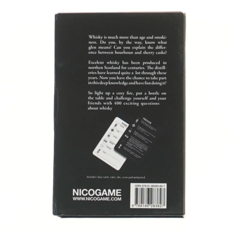 Whisky quiz spil fra Nicogame (str. 5x11x17 cm)