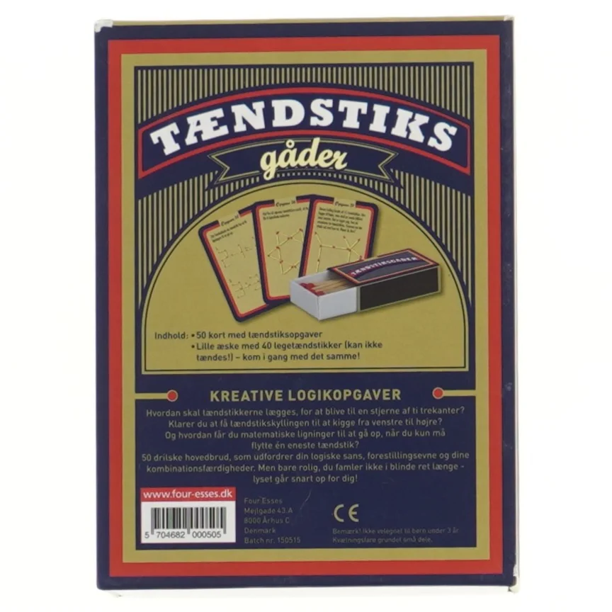 Tændstiksopgaver (str. 6x12x16 cm)
