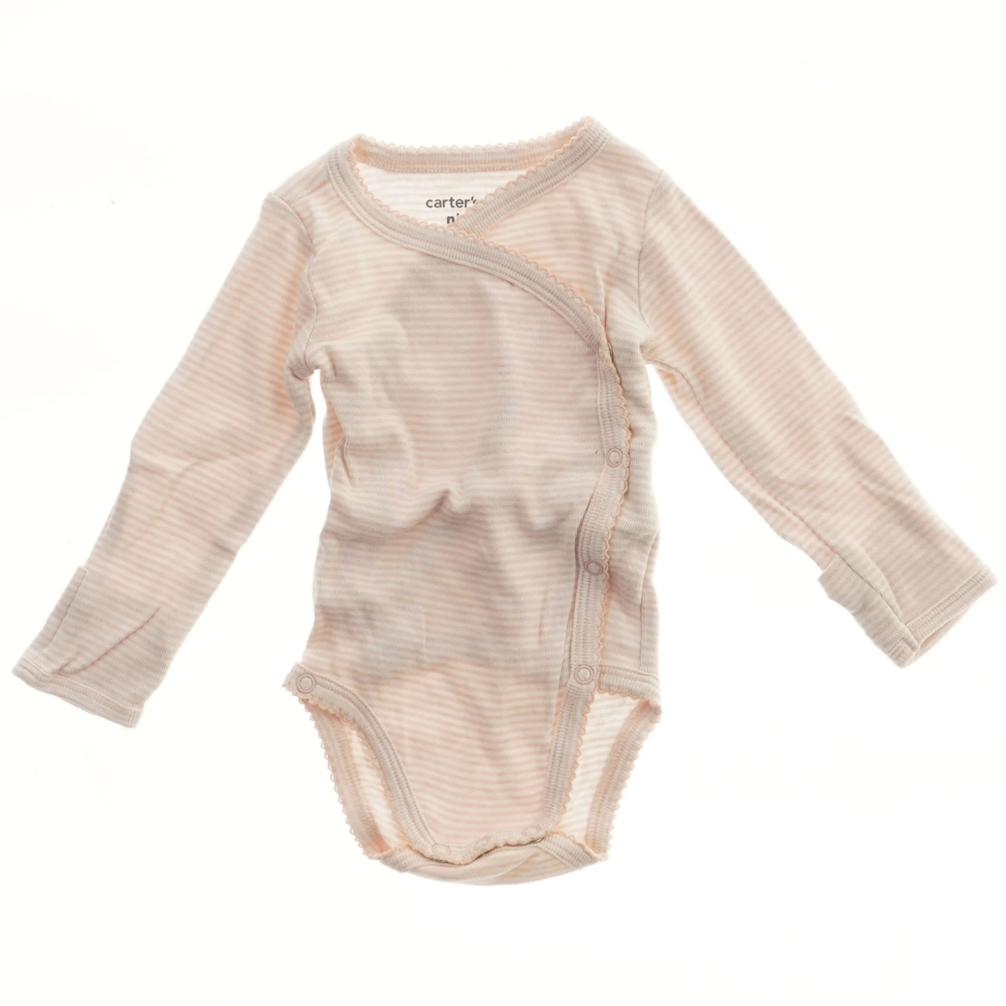 Langærmet bodystocking med striber fra Carter’s (str. 56)