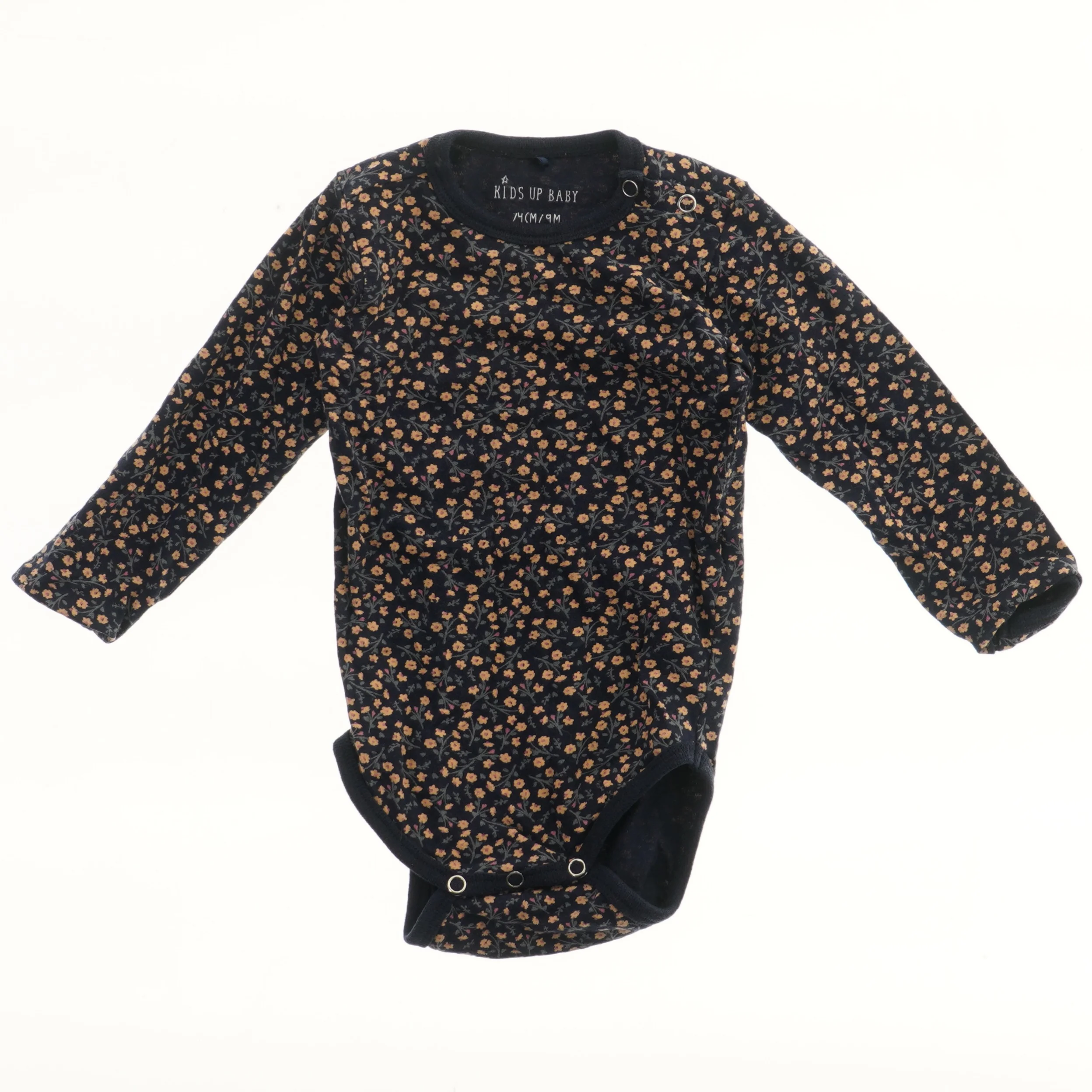 Langærmet bodystocking med mønster fra Kids Up (str. 74)