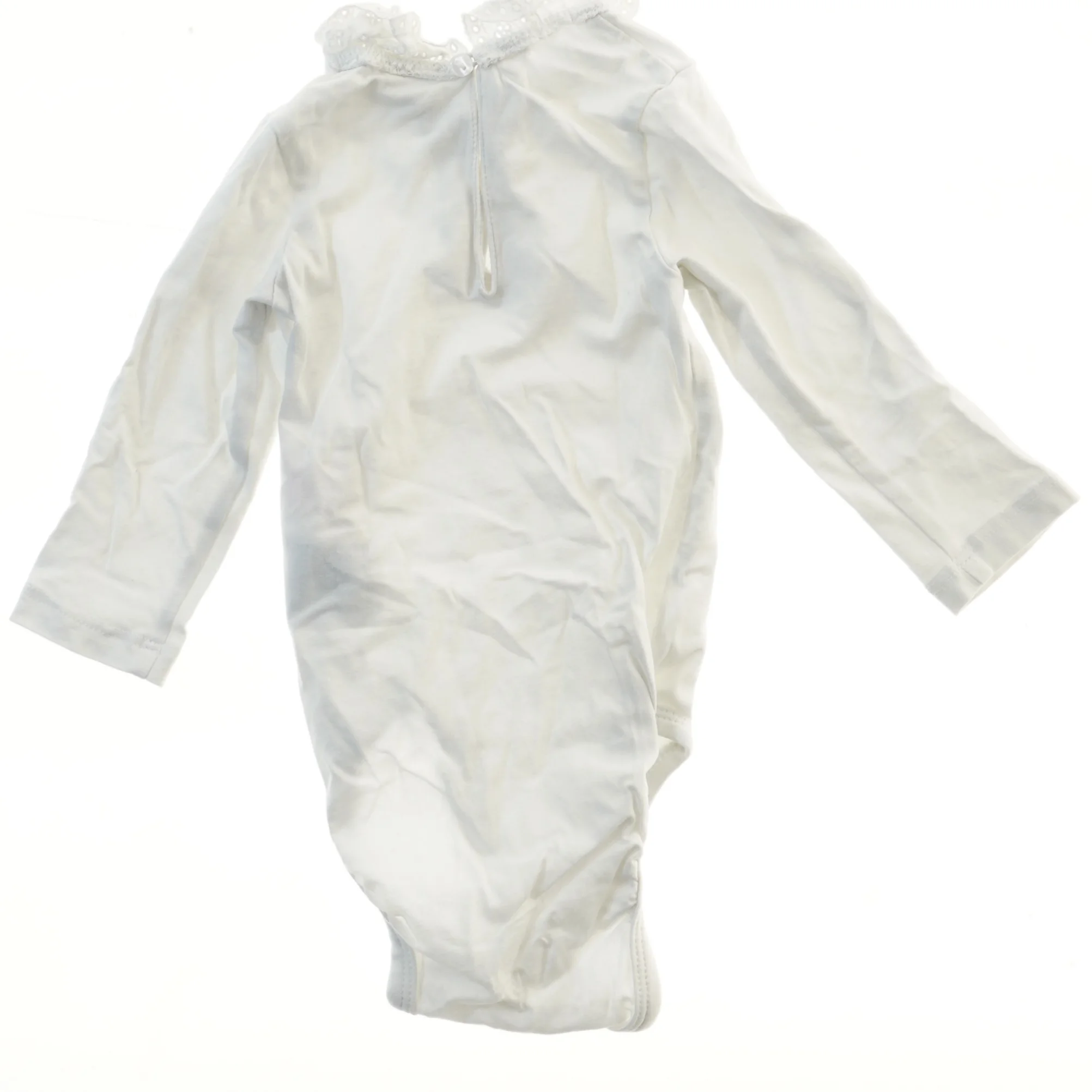 Hvid bodystocking med flæsekrave fra H&M (str. 62)