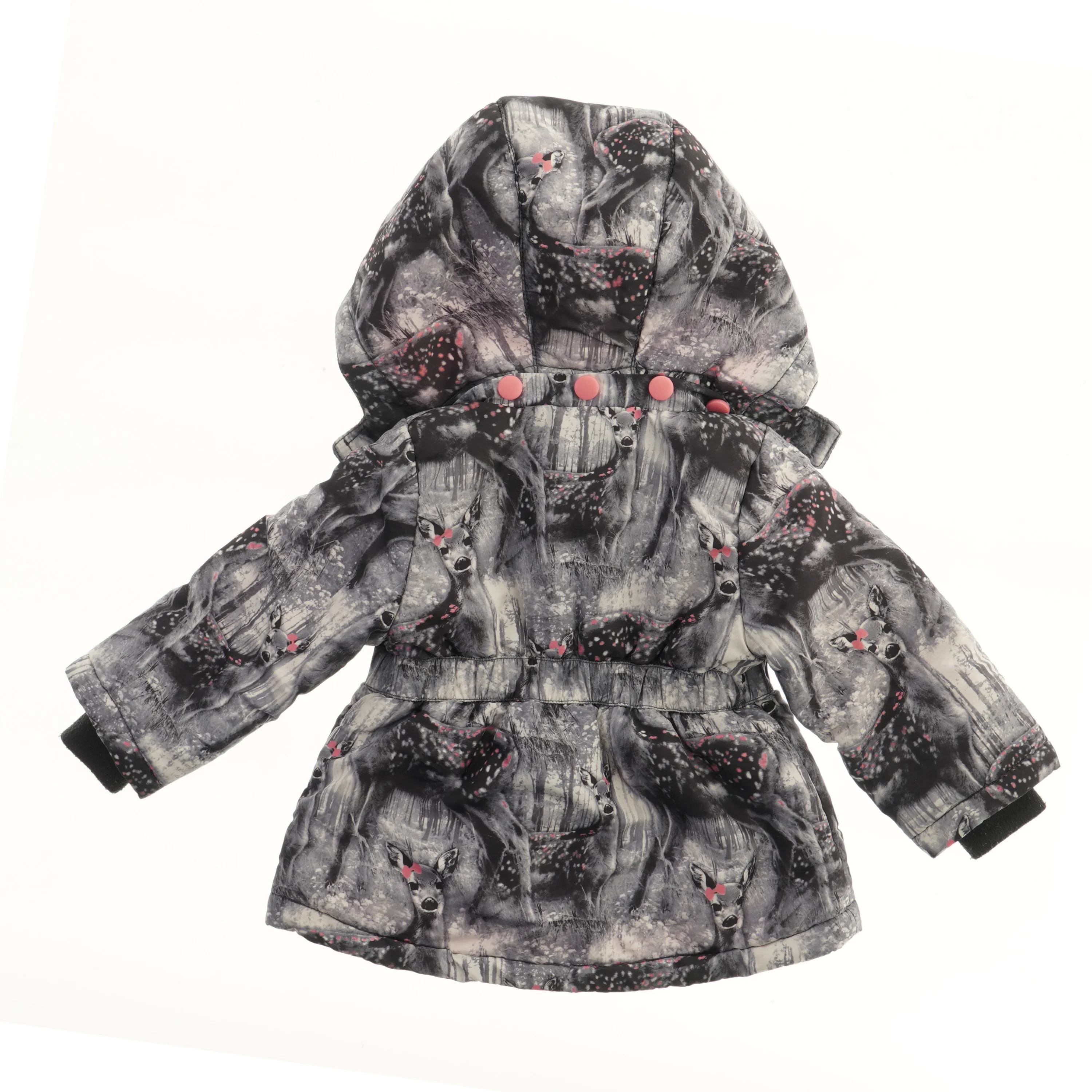 Børne vinterjakke med rådyrmotiv fra VRS (str. 74)