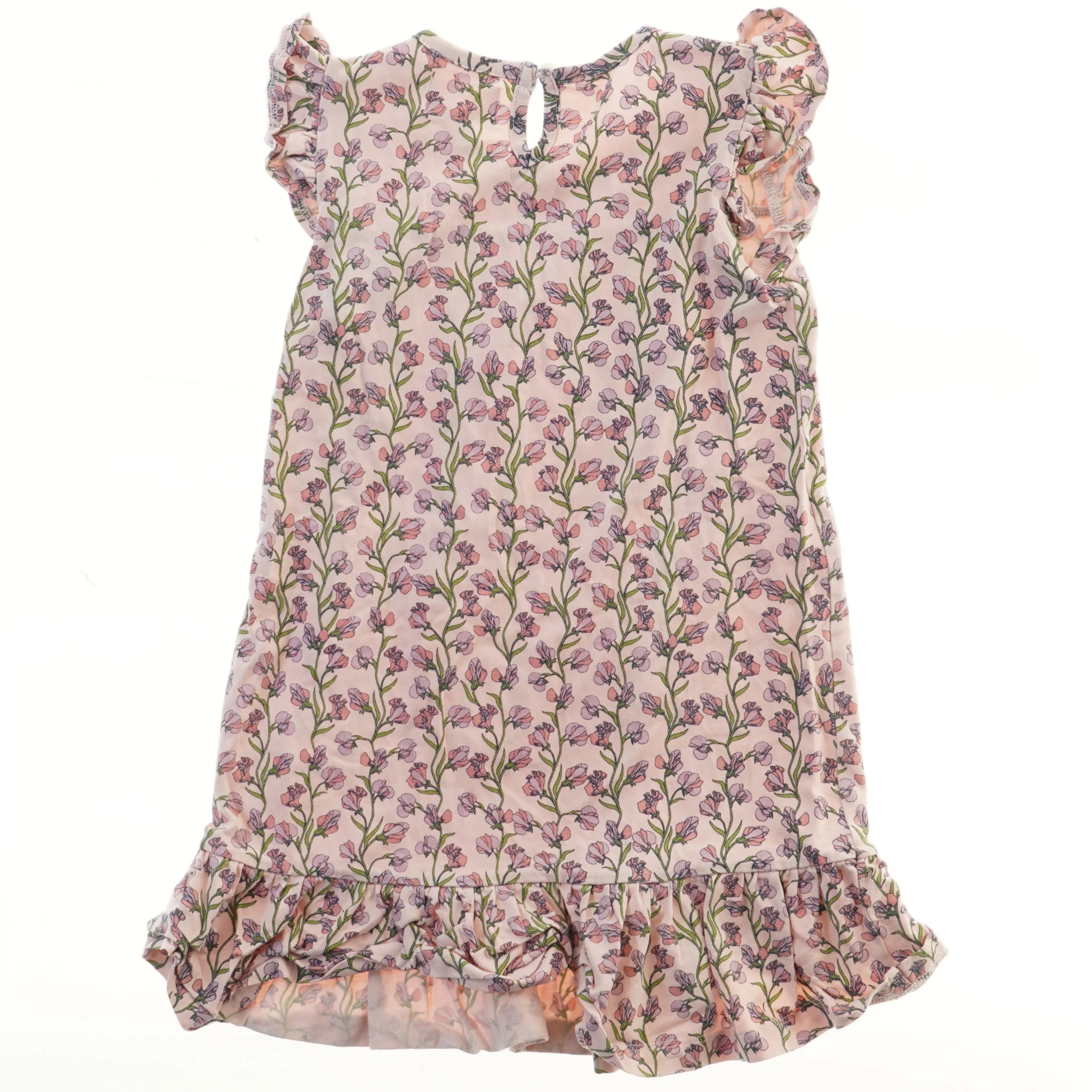 Blomstret kjole med flæser fra Creamie (str. 98)