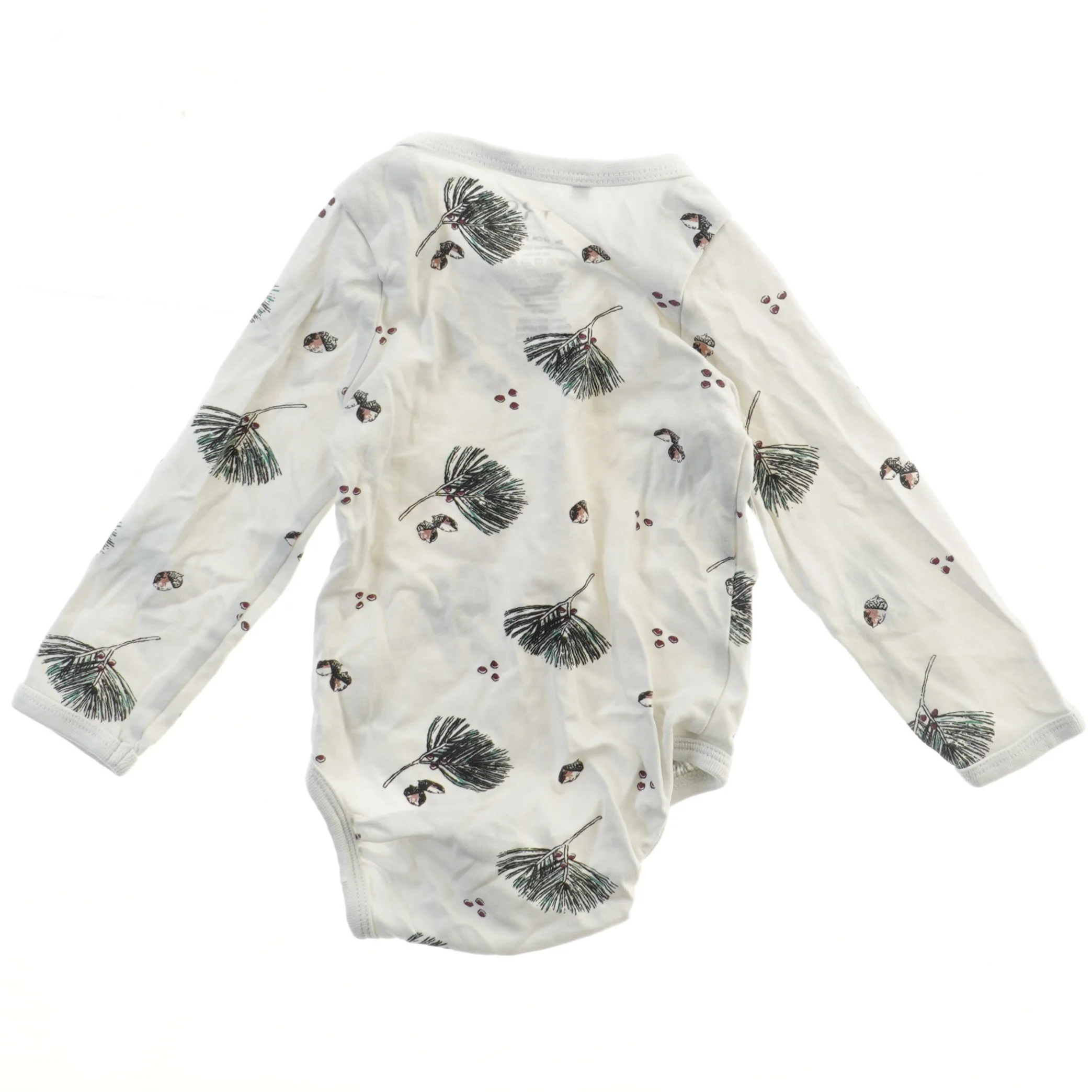 Hvid bodystocking med naturprint fra VRS (str. 62)