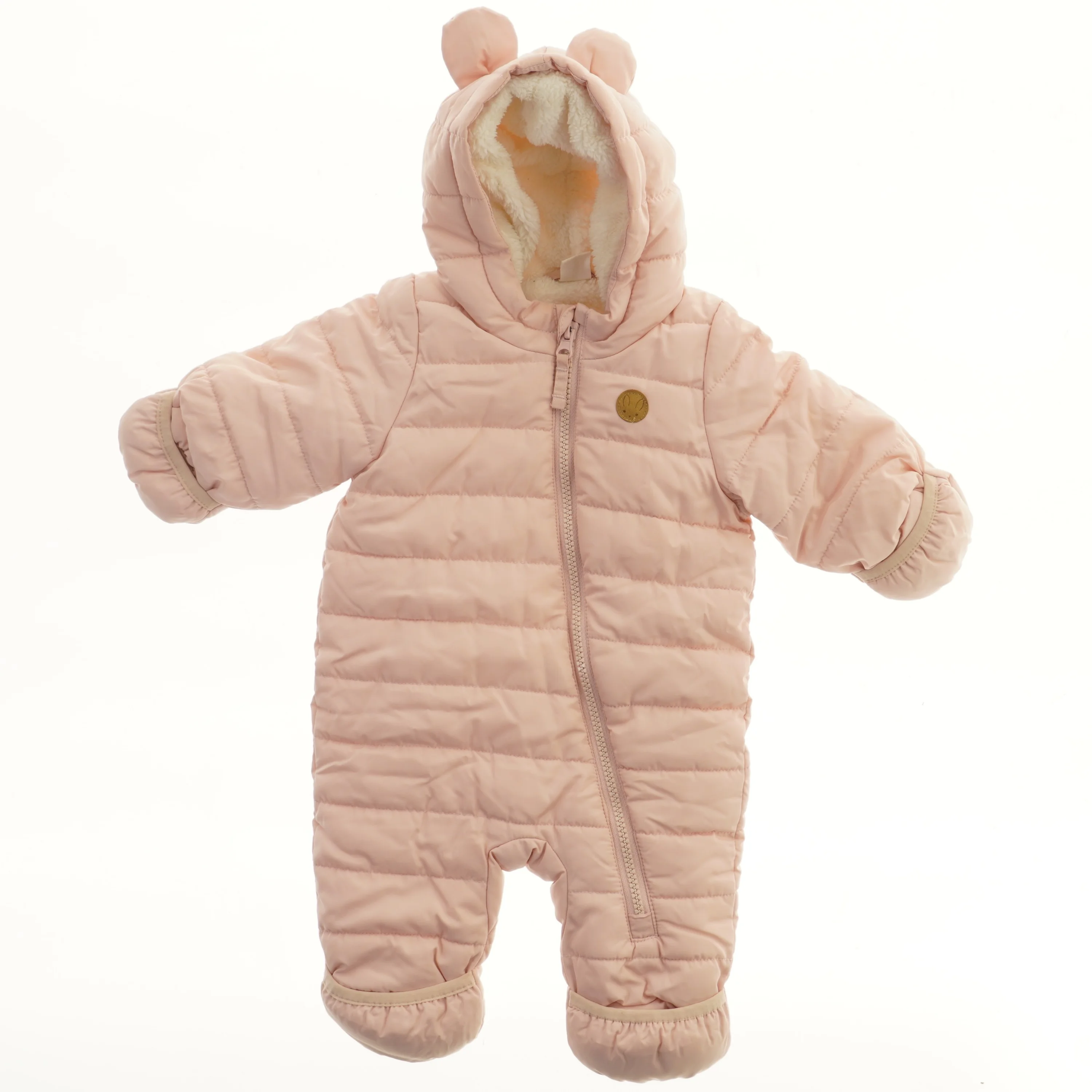 Lyserød heldragt med hætte fra H&M (str. 56)