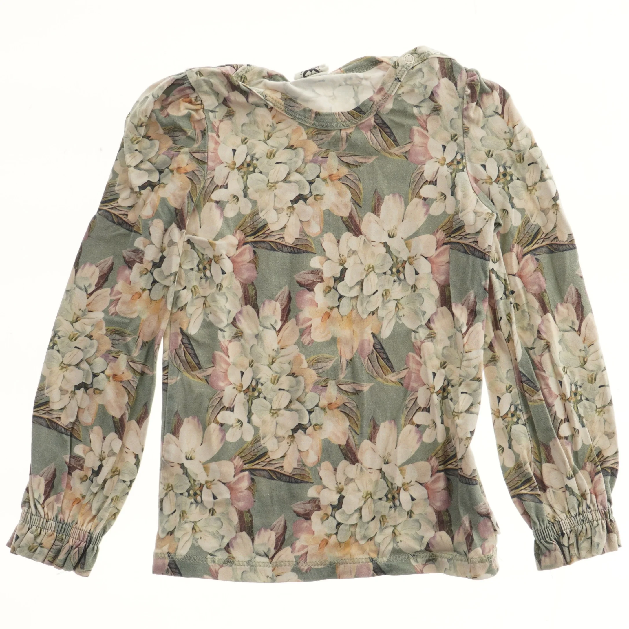 Langærmet bluse med blomsterprint fra Müsli (str. 86)