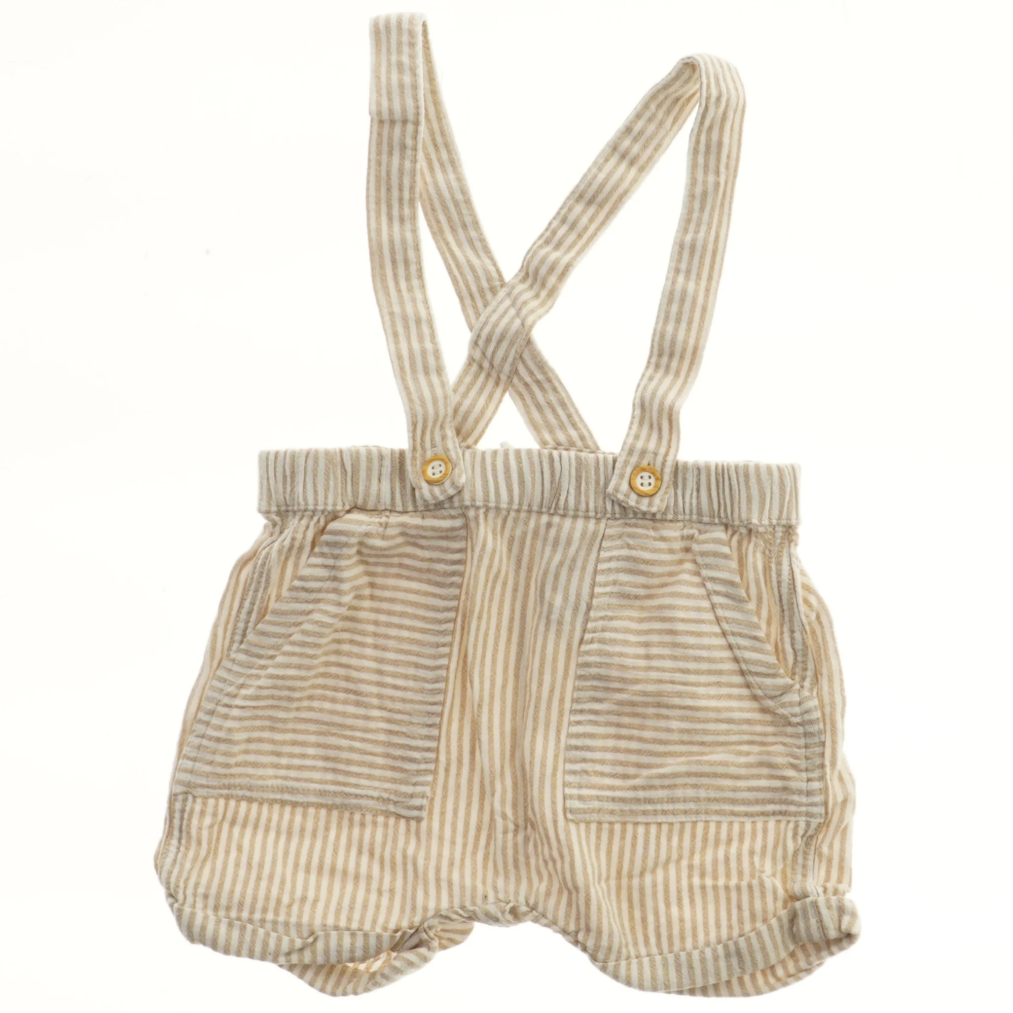 Stribet baby shorts med seler fra H&M (str. 74)