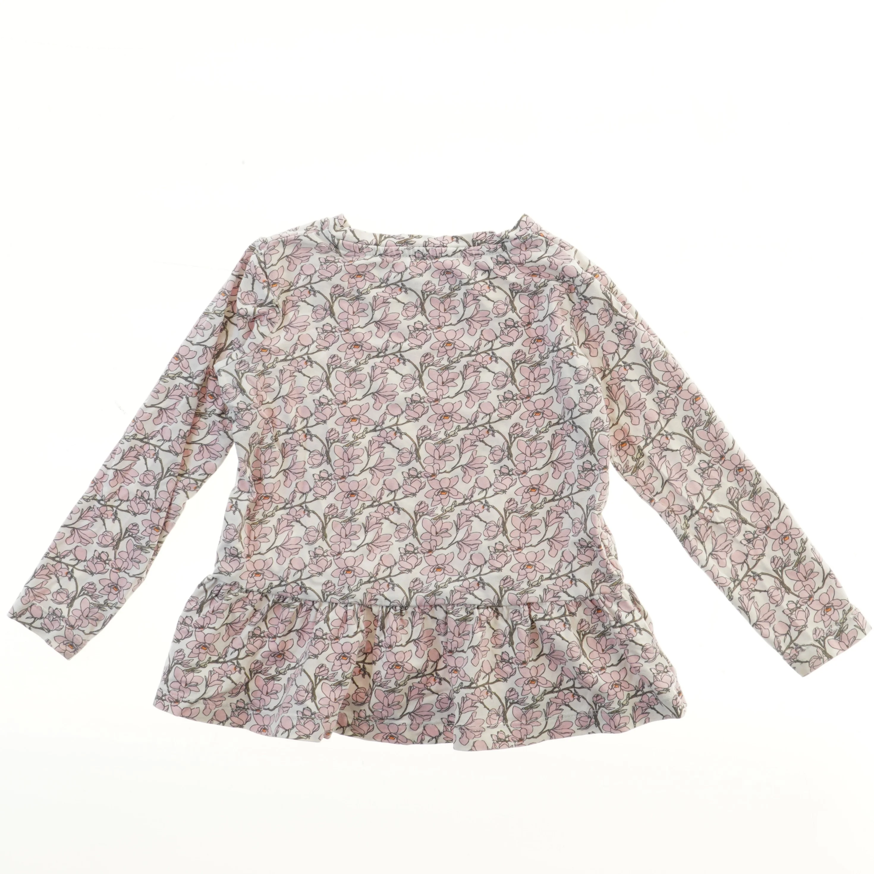 Langærmet bluse med blomsterprint fra Birkholm (str. 98)