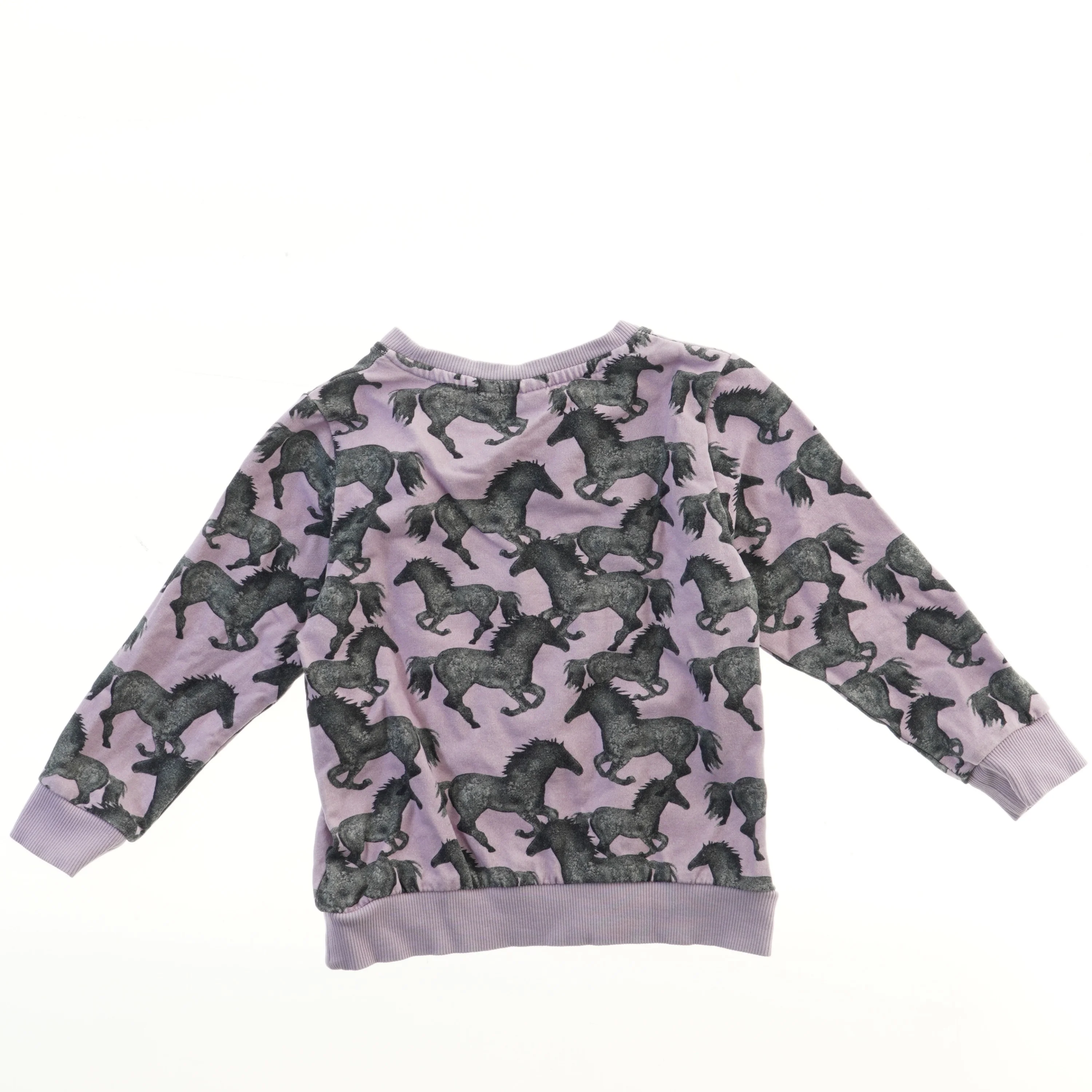 Langærmet sweatshirt med hestemønster fra Name It (str. 98)