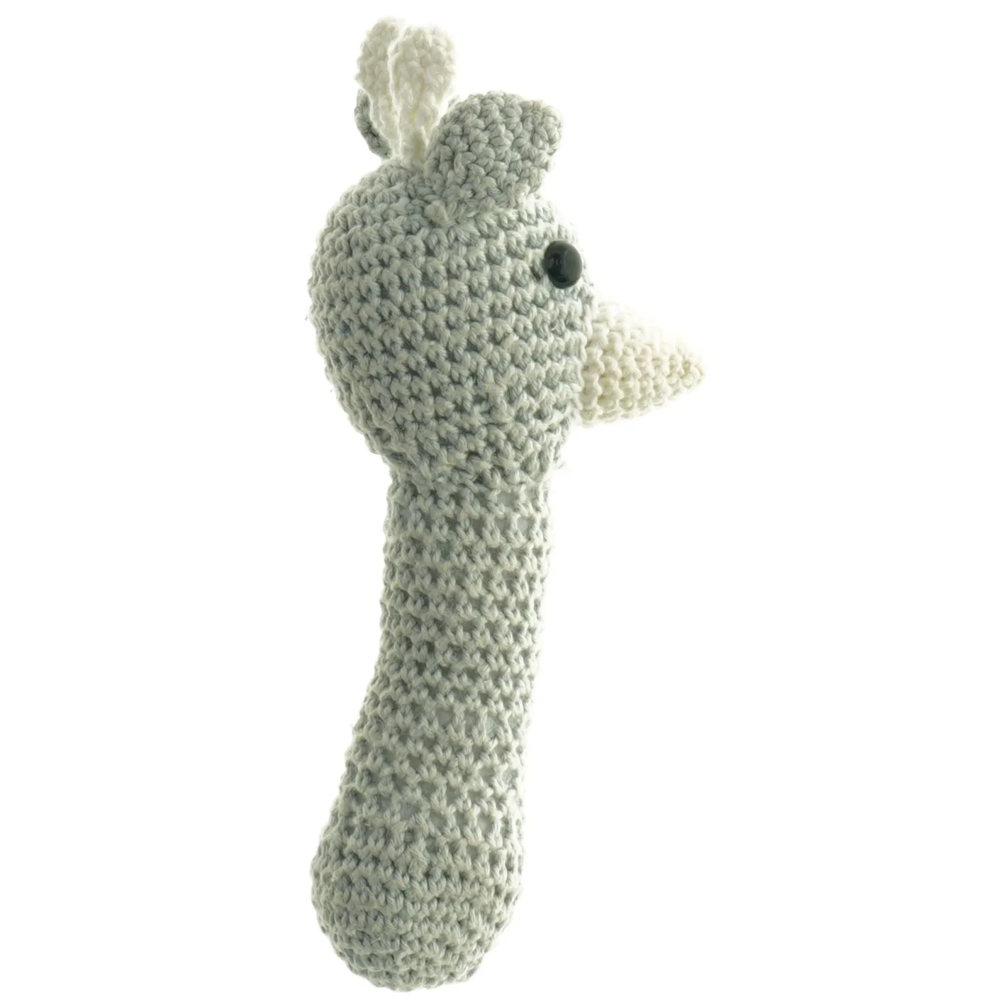 Hæklet giraf bamse (str. Længde, 18 cm)