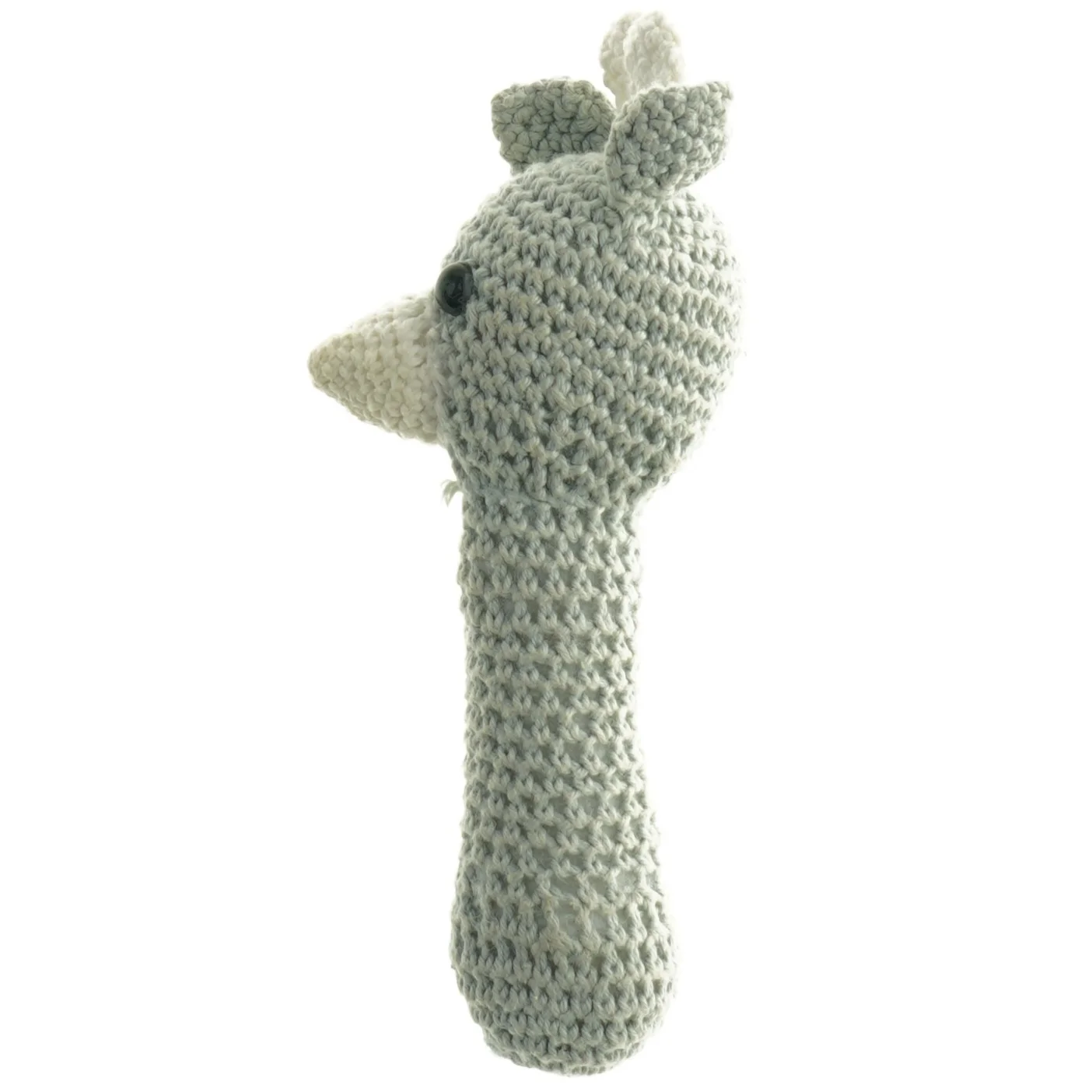 Hæklet giraf bamse (str. Længde, 18 cm)