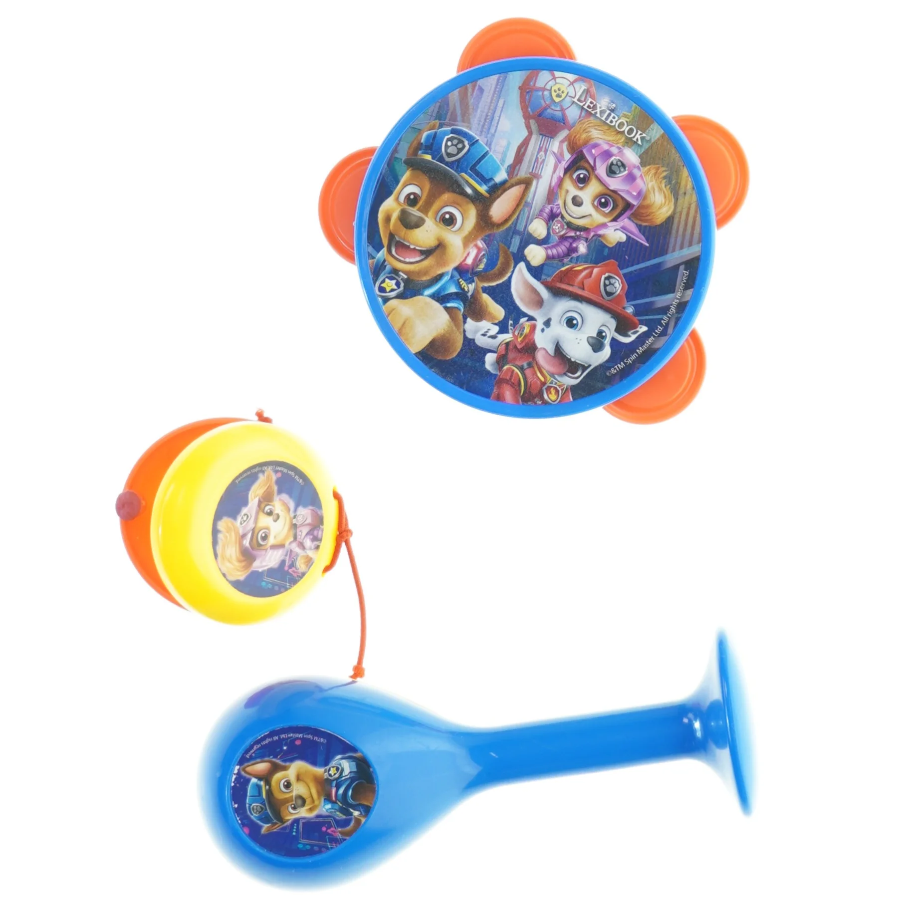 Tromme og Maracas med figurer fra Lexibook (str. 27 x 12,5 cm)