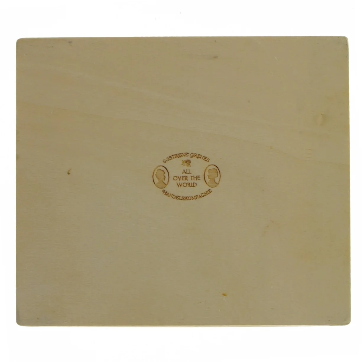 Trækasse med bogstaver fra Søstrene Grene (str. 14x13 cm)