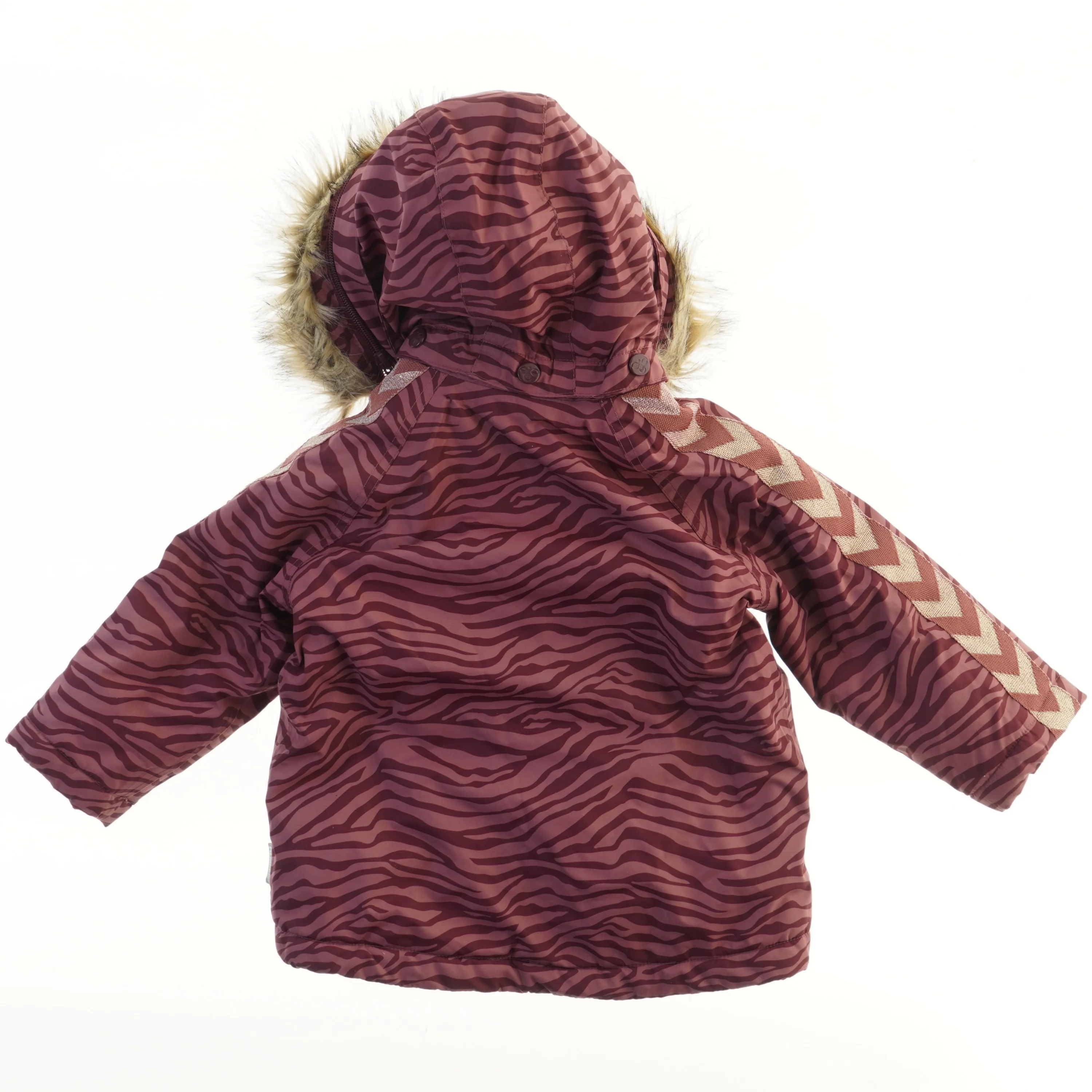 Vinterjakke med hætte og mønster fra Hummel (str. 86)