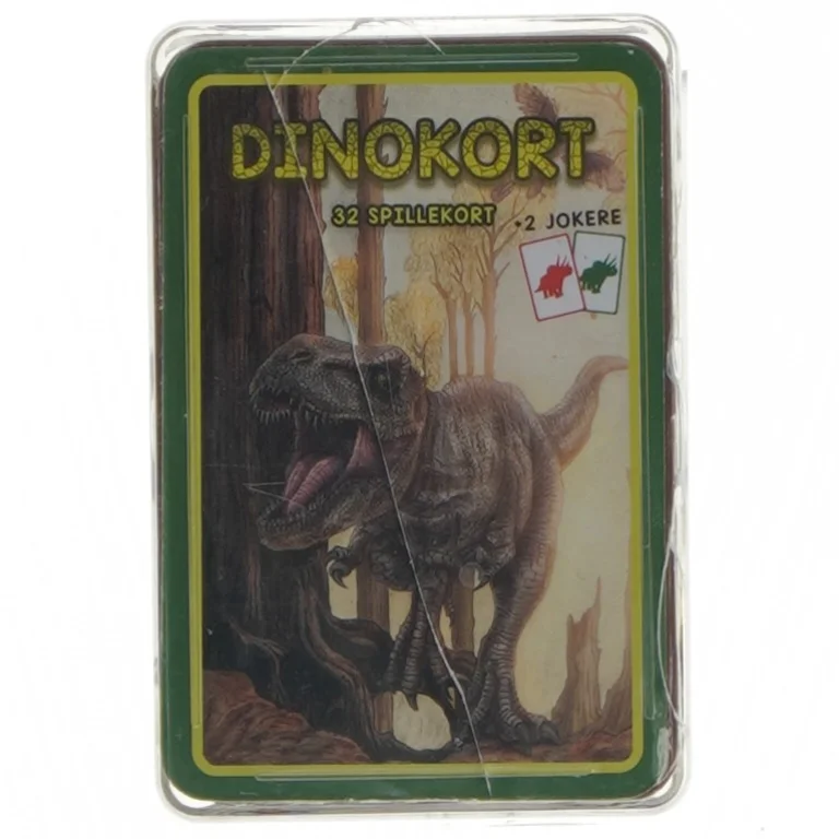 Dinosaur spillekort fra Max Toys (str. 10x7 cm)