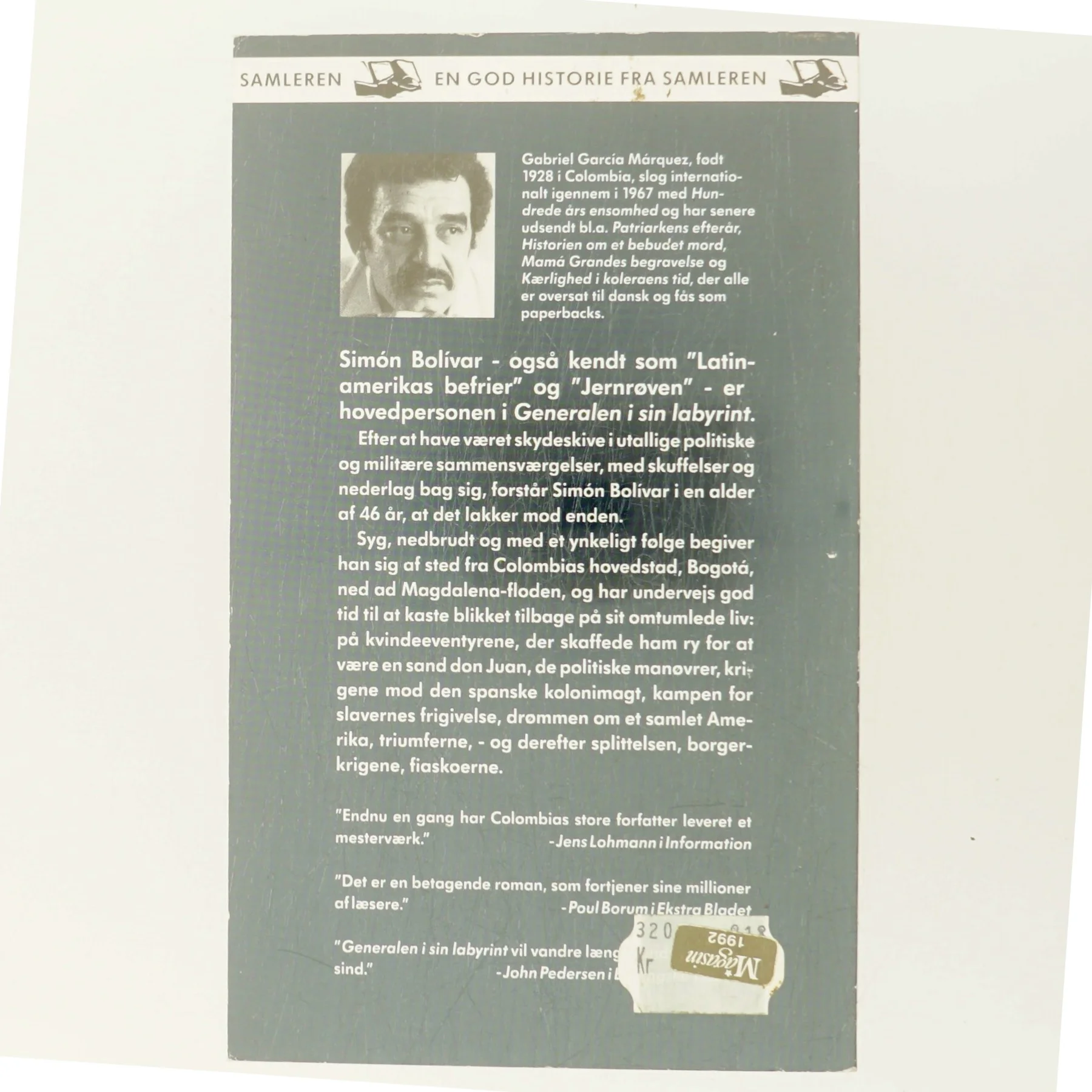 Generalen i sin labyrint af Gabriel García Márquez (Bog)