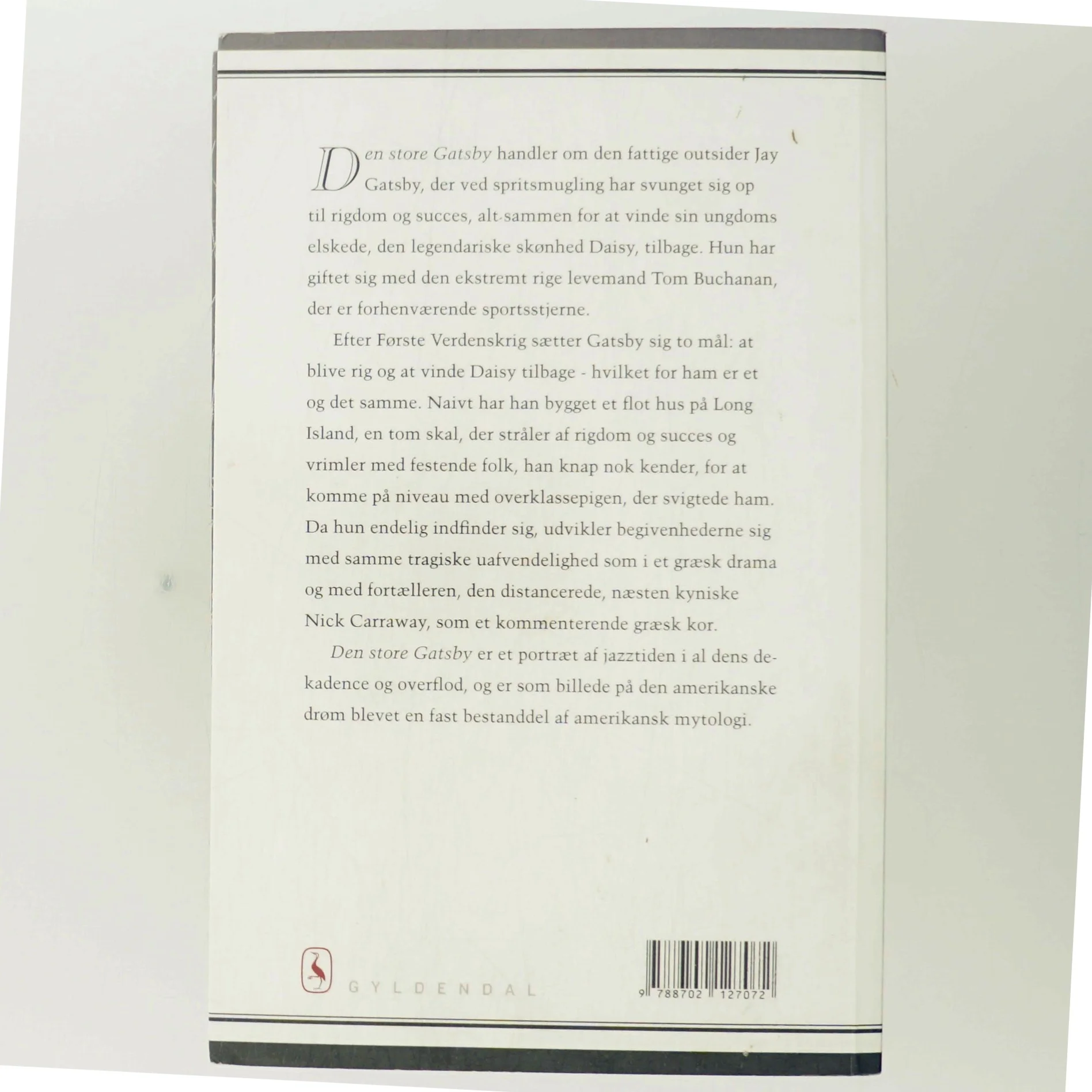 Den store Gatsby : roman (Ved Jørgen Nielsen) af F. Scott Fitzgerald (Bog)